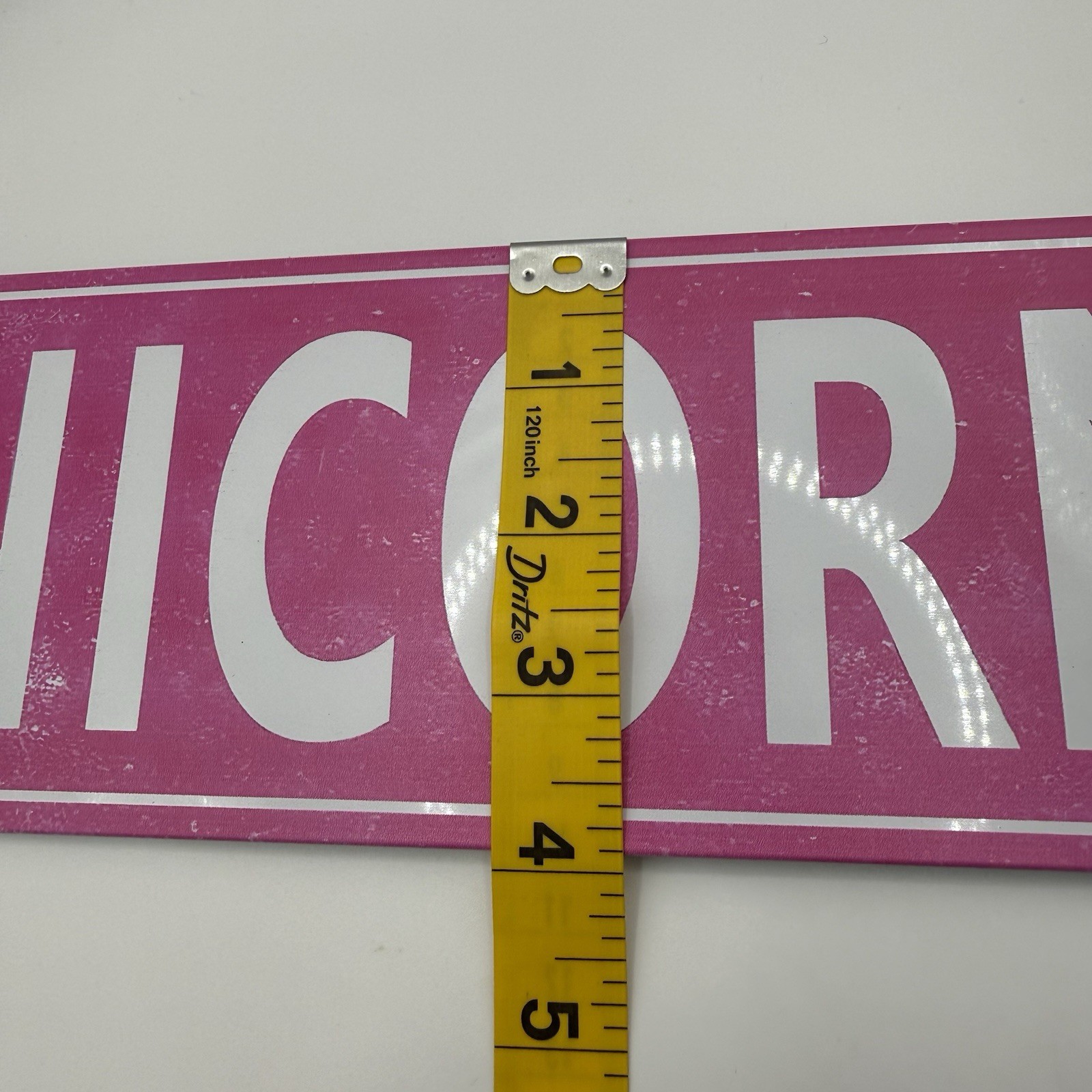 Unicorn St Metal Tin Sign 15×4 Pink Street Sign Kids Room Decor Reproduction