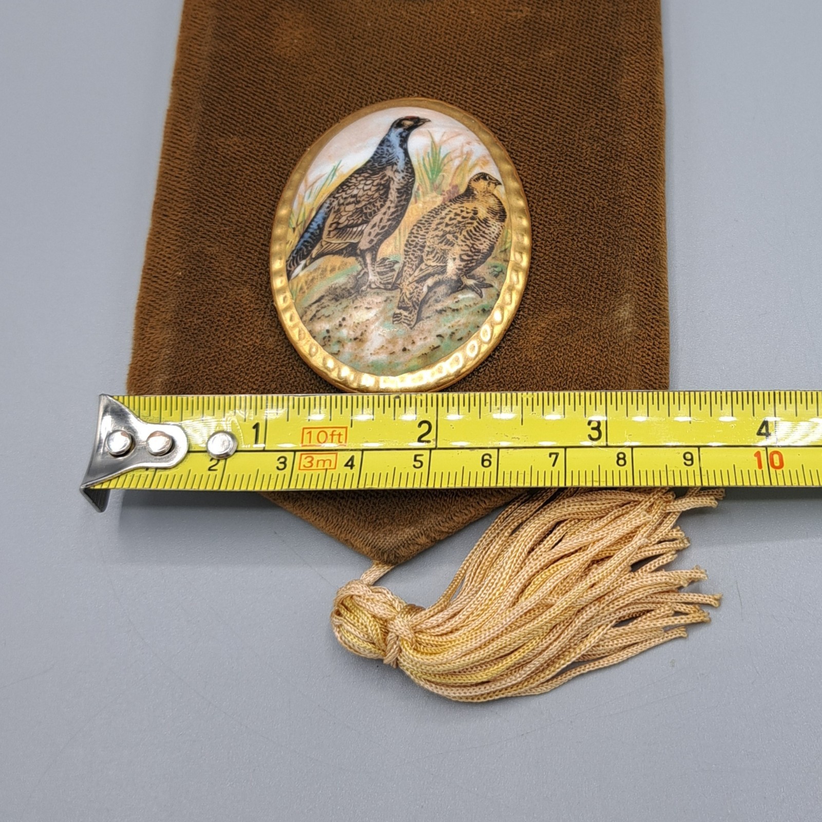 Vintage Countess Bone China Game Birds Wall Plaque Harleigh England – REPAIRED