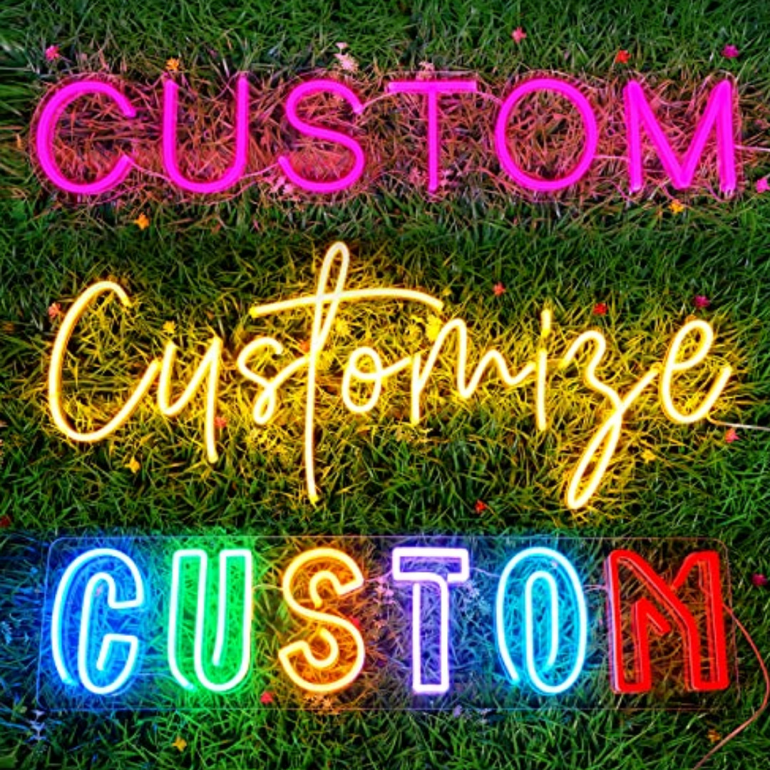 Any Text HERE Any Name Personalize LED Neon Light Sign Custom Made Customized