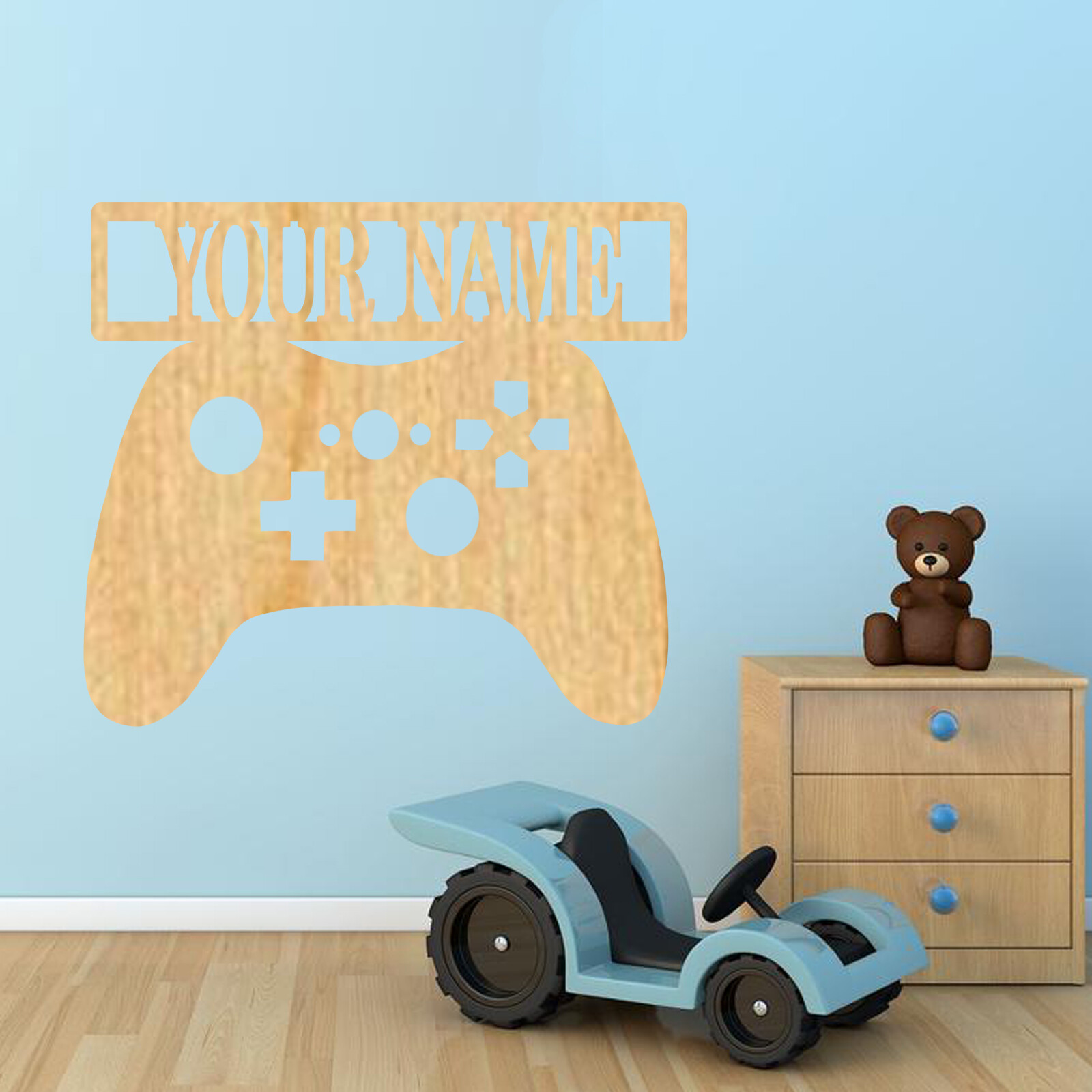 Personalized Game Controller Name sign, Wood plaque sign,wood Crafts