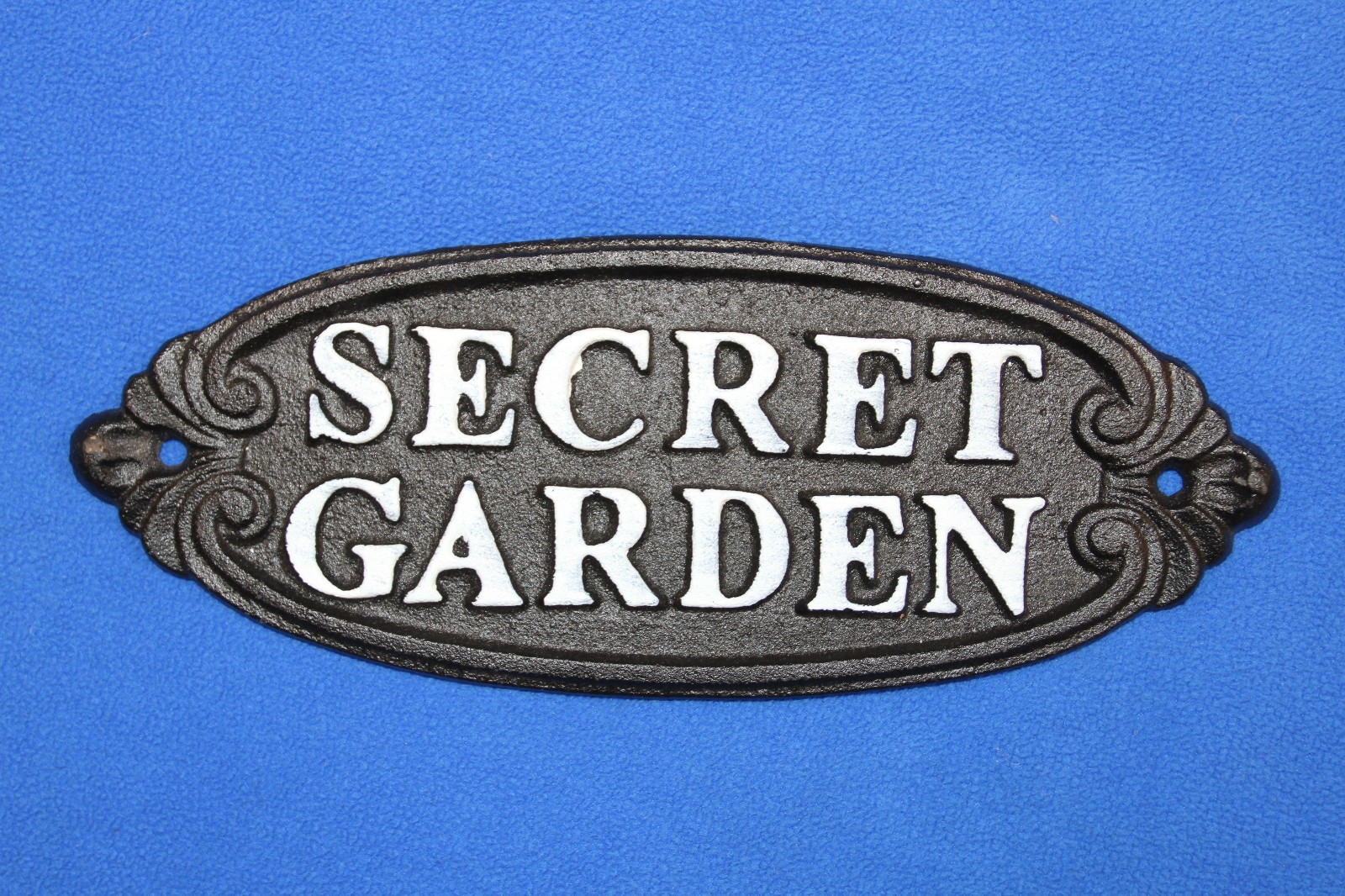 1-SECRET GARDEN PLAQUE,Upscale Garden Decor,Raised Letters,Solid Metal,Gifts