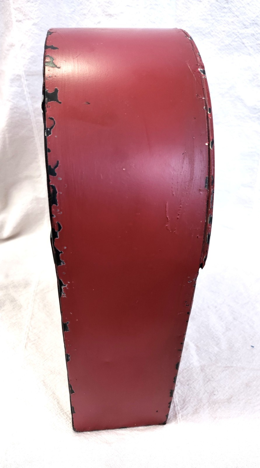 Red Metal Mailbox Vintage Style Rustic Wall Hanging or Table Decor