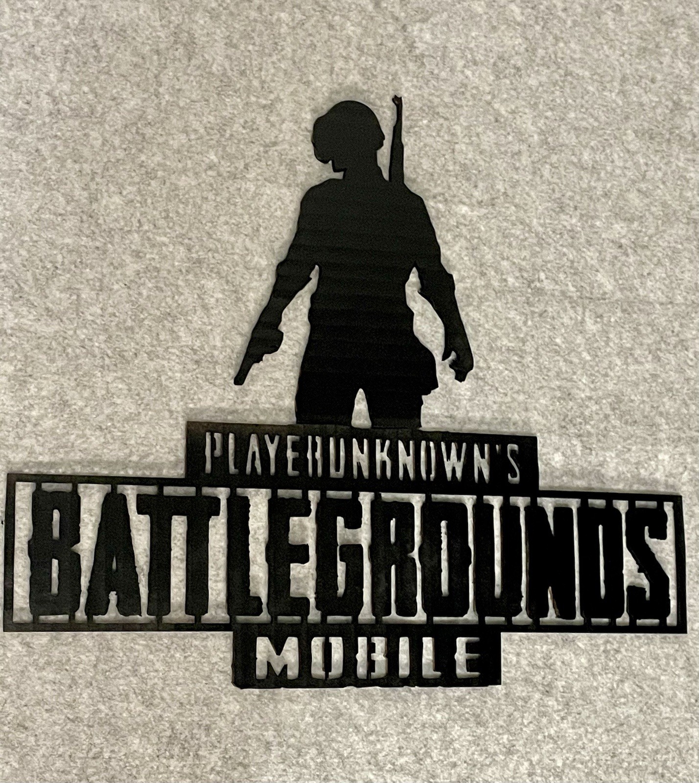 PUBG mobile Laser cutting on Basswood Wall artwork decoration size approx. 12”