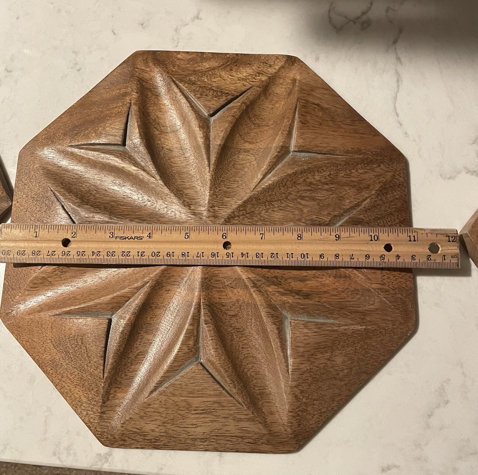 Solid Mango Wood Wall Plaques Set Of 3