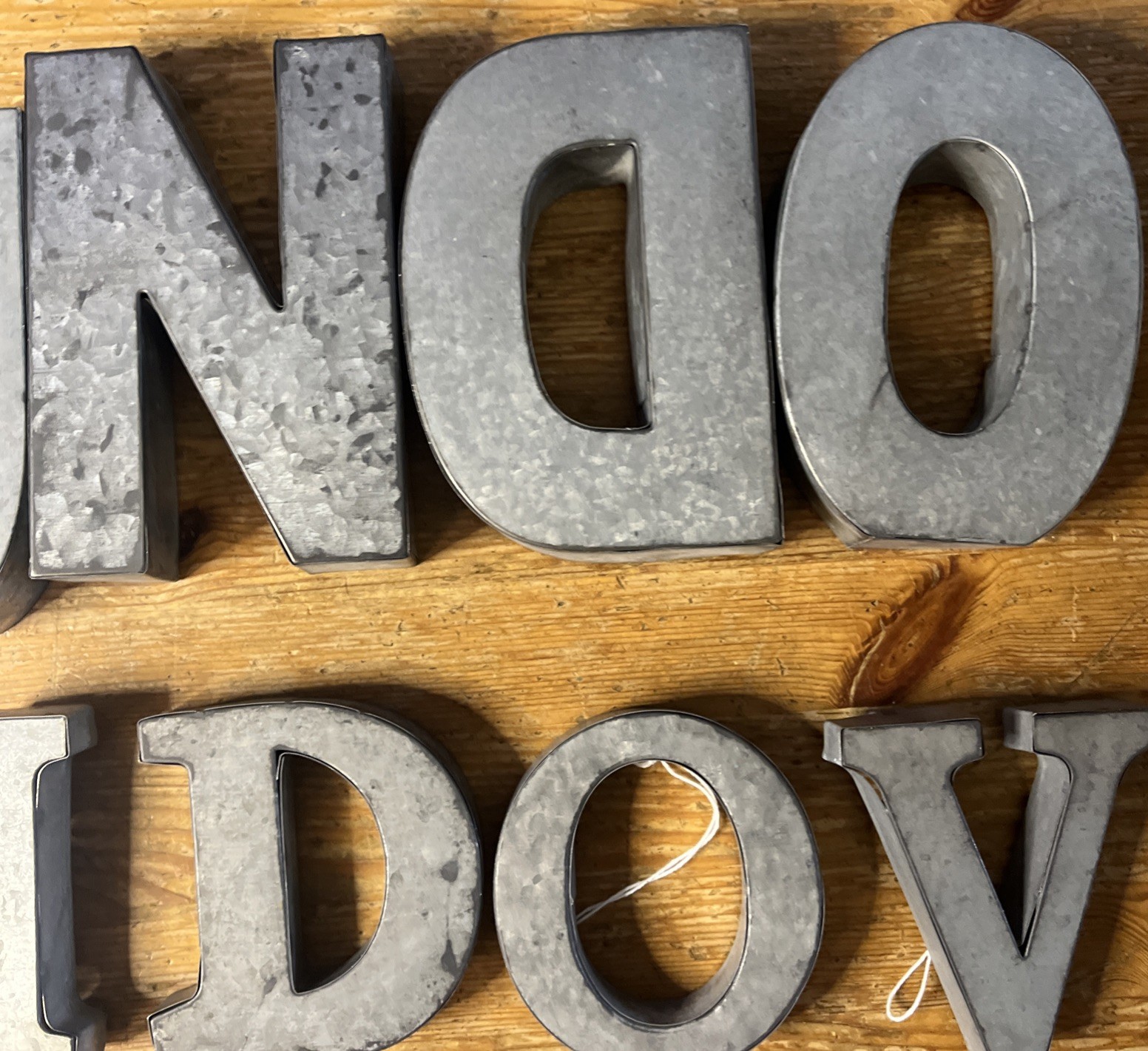Metal Letter Lot 18 Free-Standing Table Wall Decorations Home Decor Industrial
