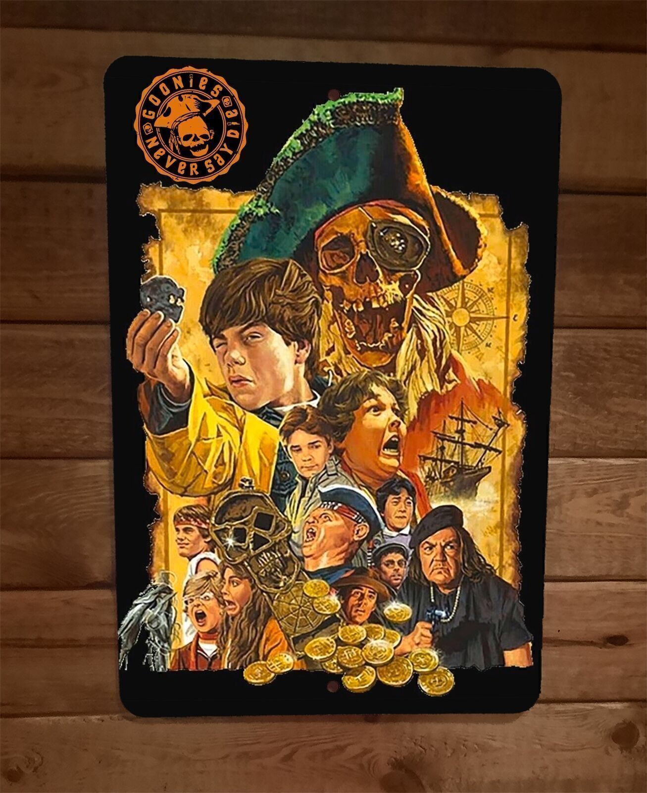 Goonies Art 8×12 Metal Wall Sign