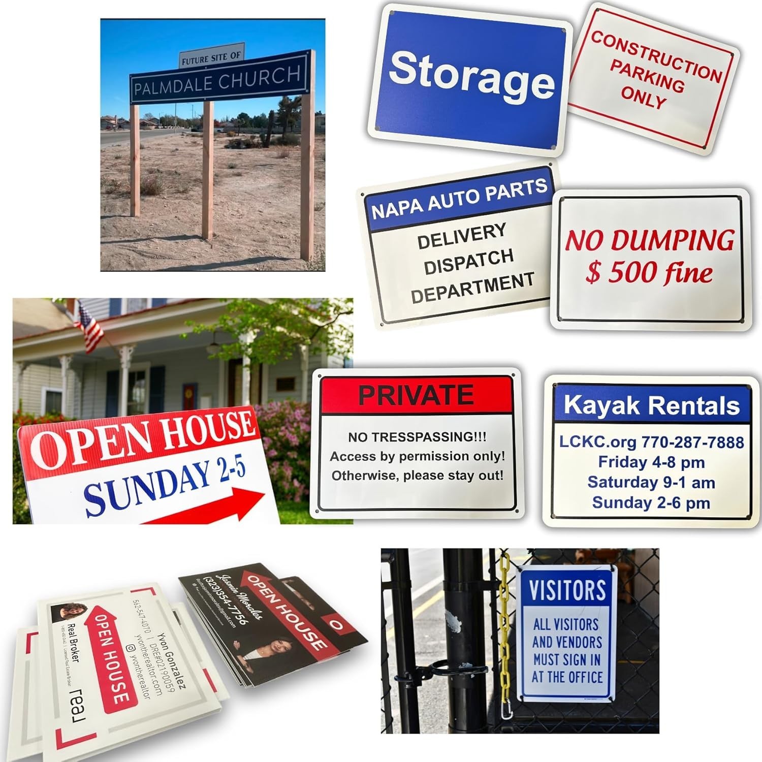 Custom Signs Outdoor Metal for Home Office Business, Personalized, Door, Porc…