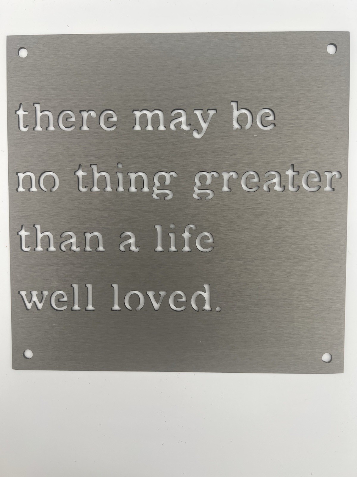Magnolia JDH Iron Designs Wall Sign “There May Be No Thing Greater..” 9 X 9 In