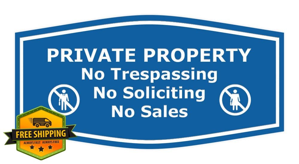 Signs ByLITA Property Sign Blue