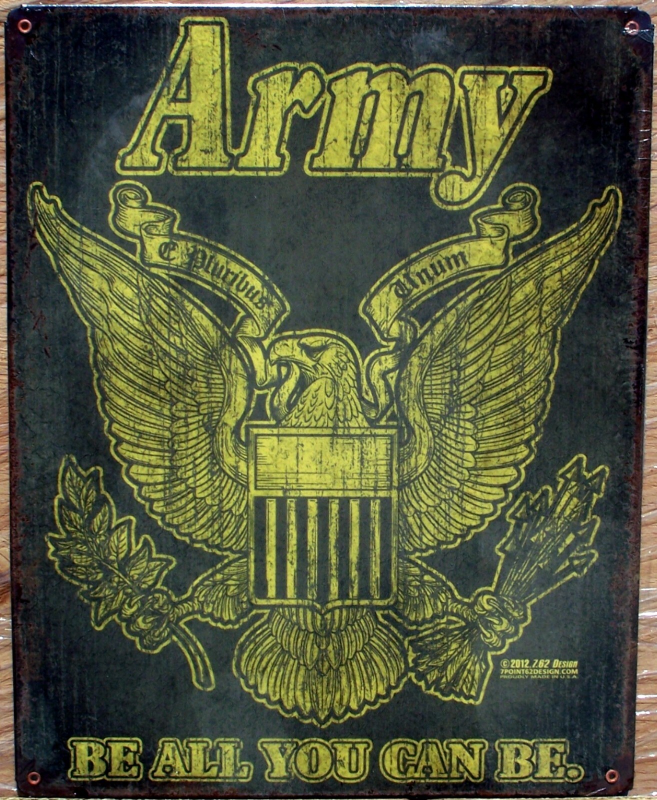 USA U.S. Army Vintage Retro Military Metal Signs – EIGHT Styles – 11.5 X 14.5