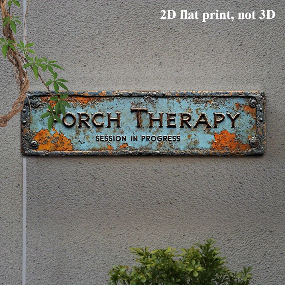 1 PC 2D Flat Home & Clinic Porch Therapy Metal Sign Street Sign Hospitals Plaque
