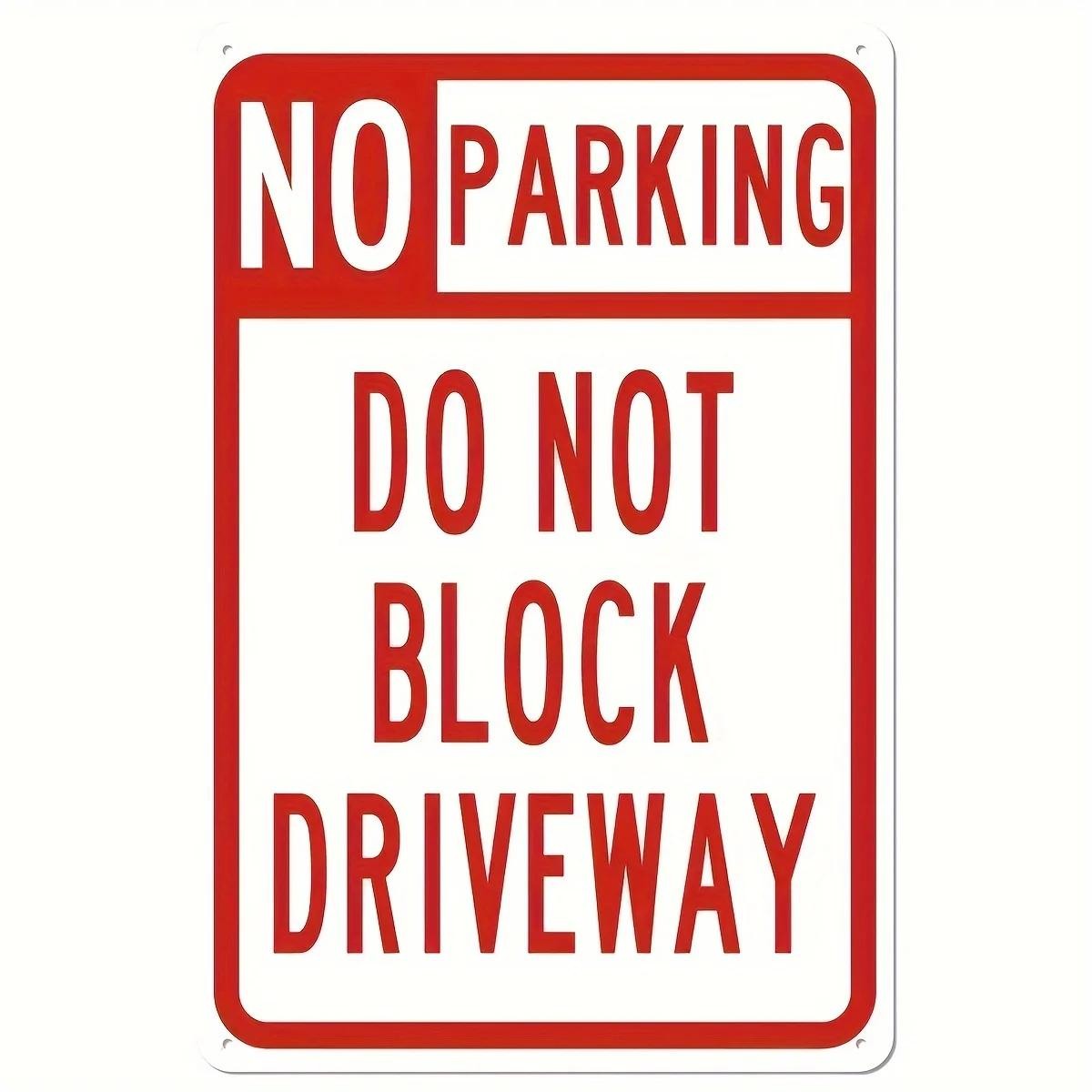 No Parking Unauthorized Towed Owner Expense Metal Tin Sign Bar Bedroom Decor