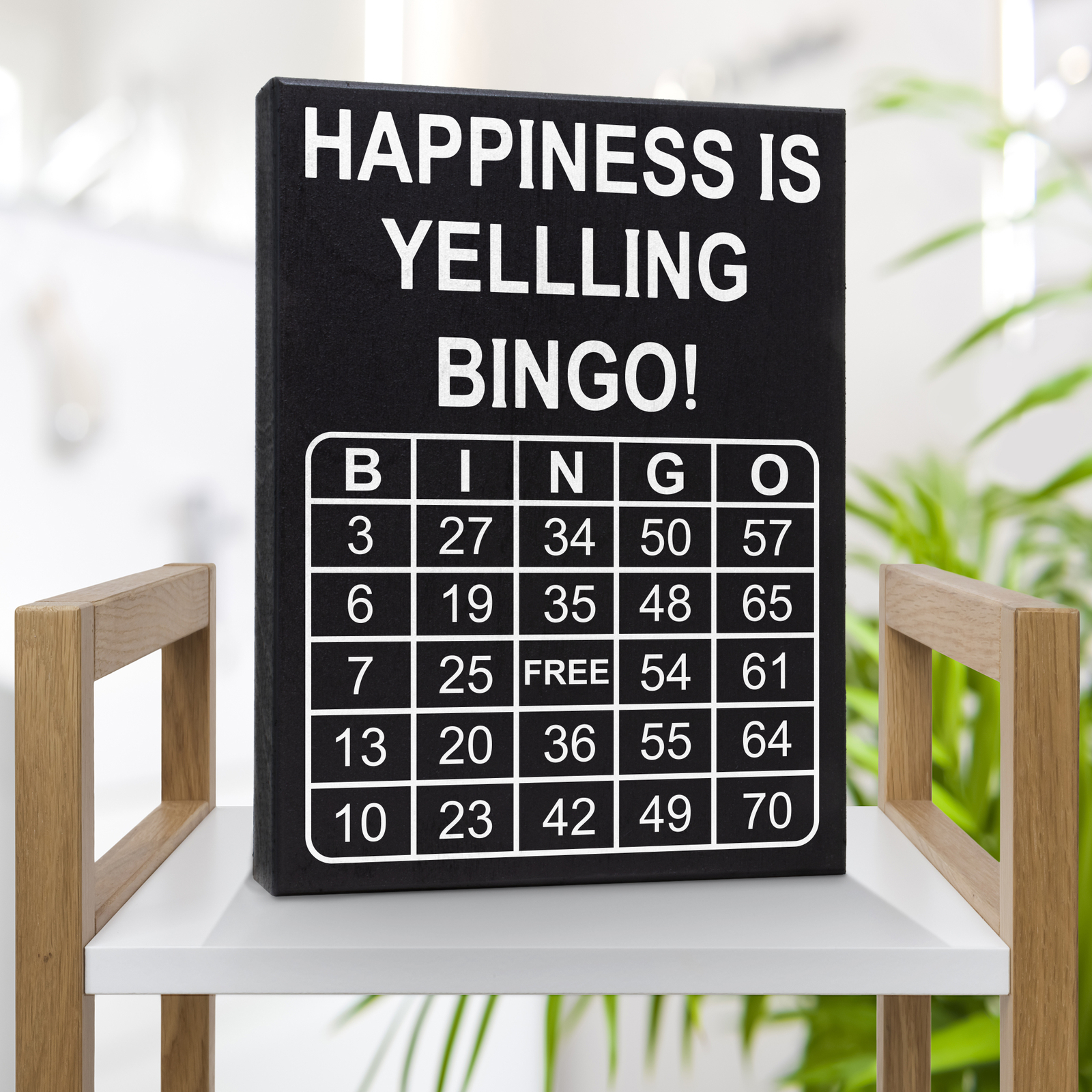 JennyGems Bingo Lover Gifts, Bingo Queen Plaque, Bingo Game Night Sign