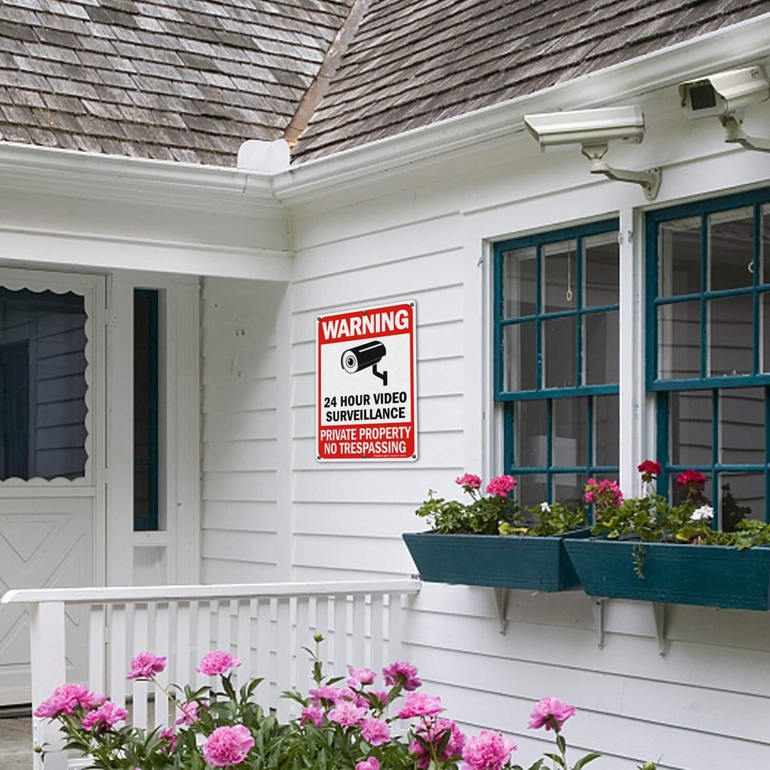 Durable 4 Pack Private Property Warning Signs – Weather Resistant Aluminum