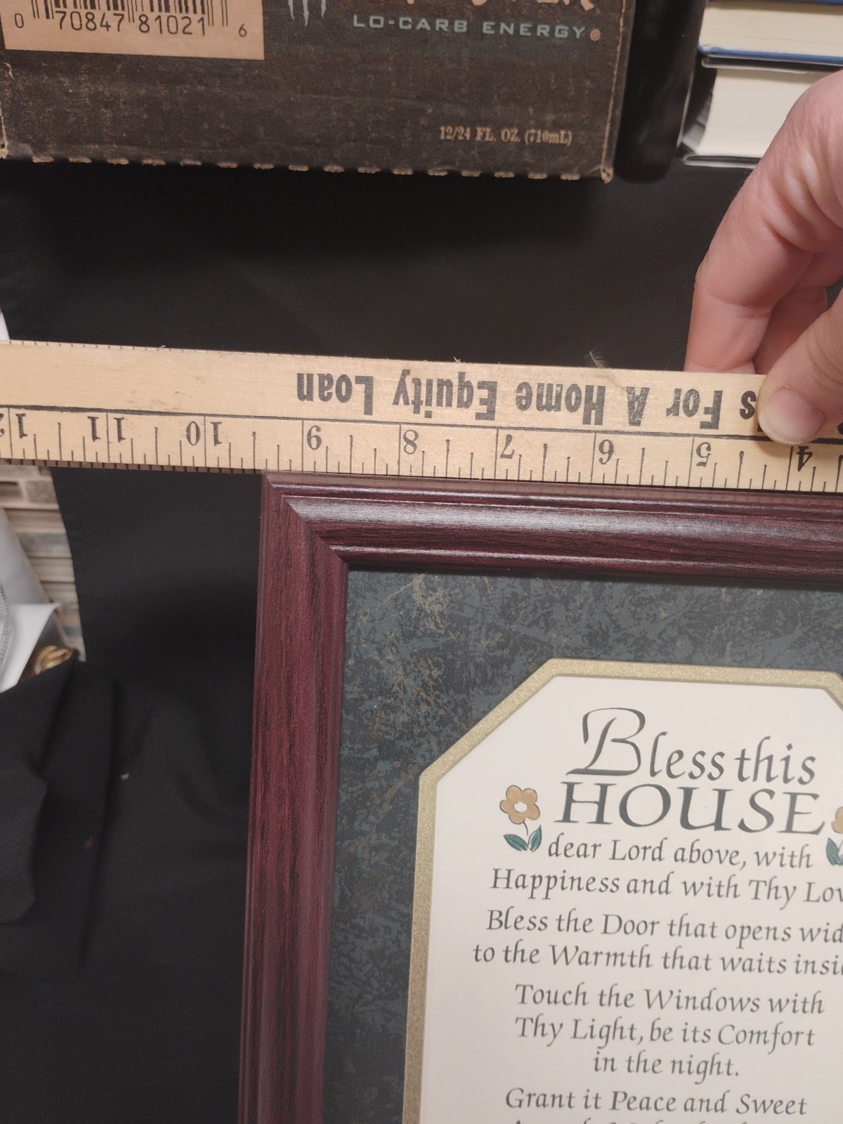 9.5″×11″ Framed “Bless This House”Decor/Sign/Art/Picture/In Brown…