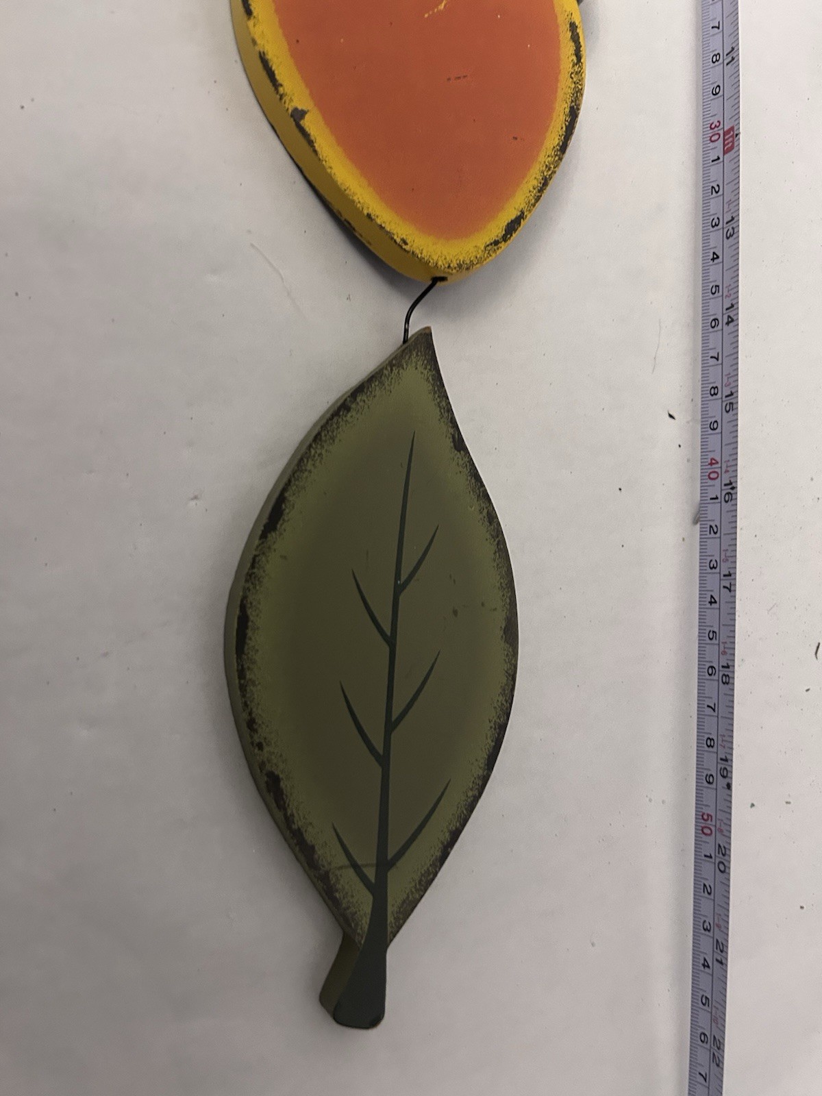 Fall Wall/Door Hanging Decor Wooden Leafs and Acorn Multicolor