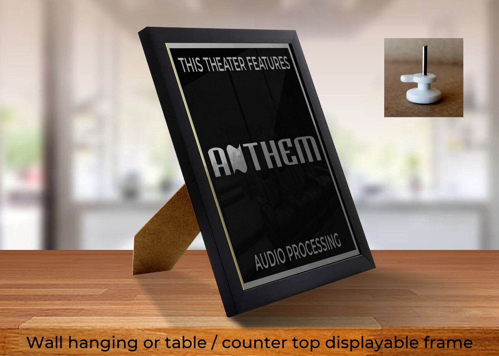 Framed 8″ x 10″ Home Theater / Cinema Sign – Anthem Audio Processing