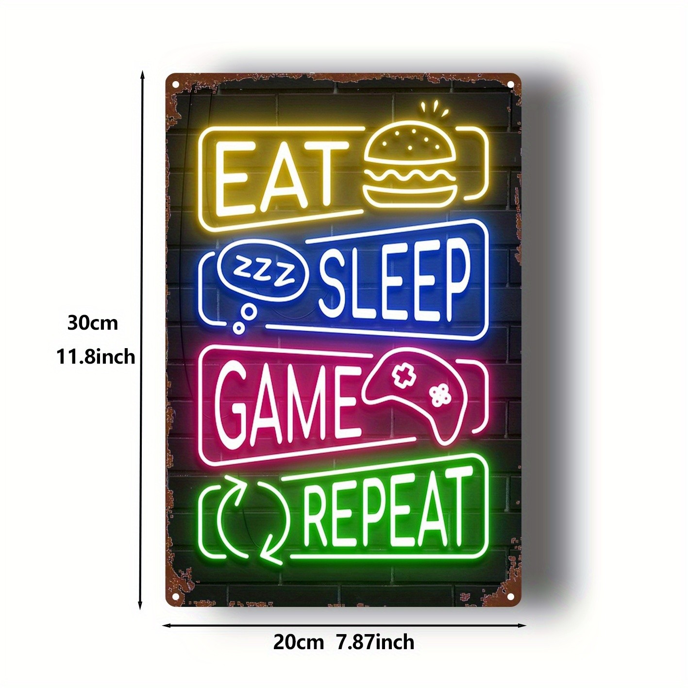 Metal Sign 8X12 Inches Rustic Iron Wall Art