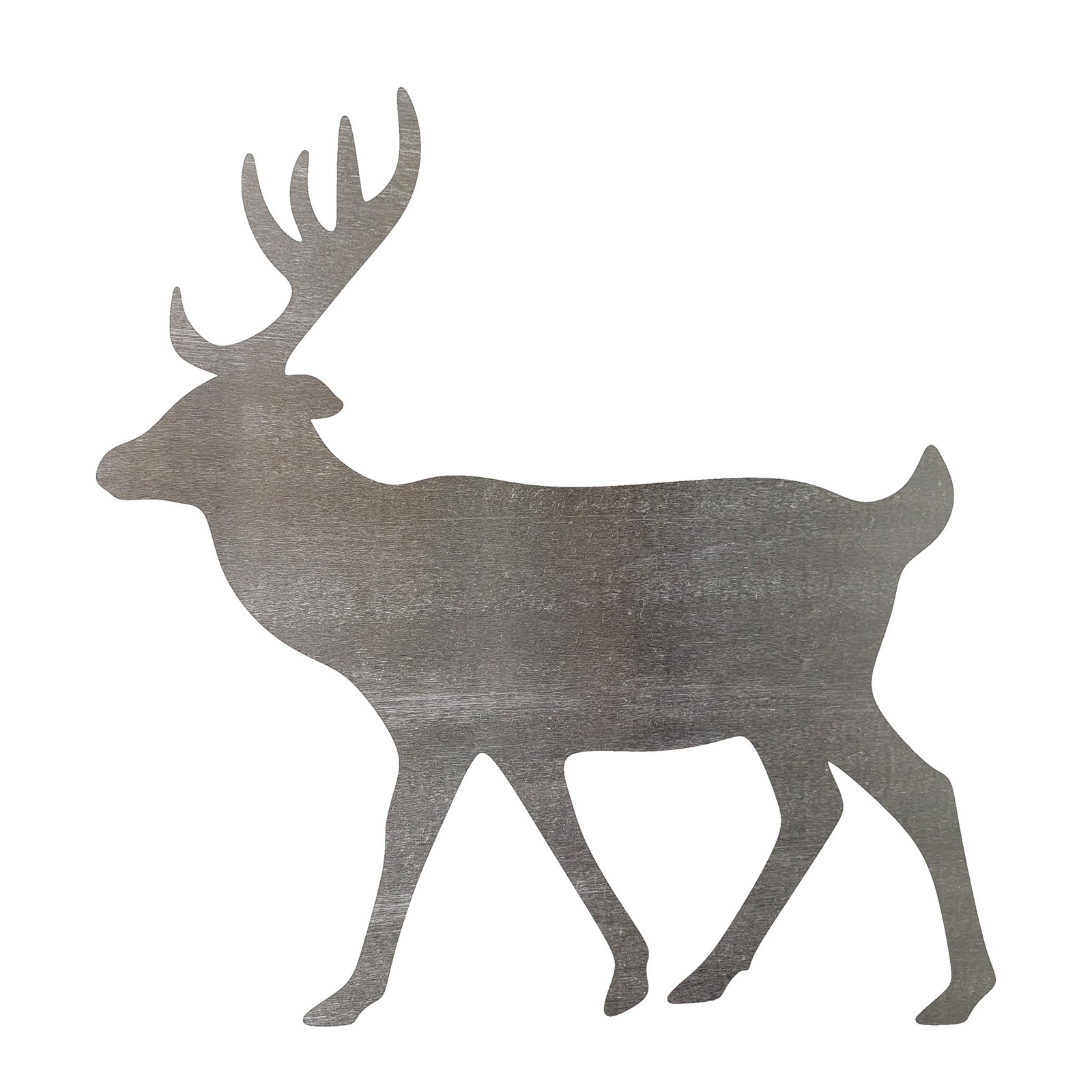 Deer Steel Cutout Shape, Raw Metal Wall Art and Craft Supply