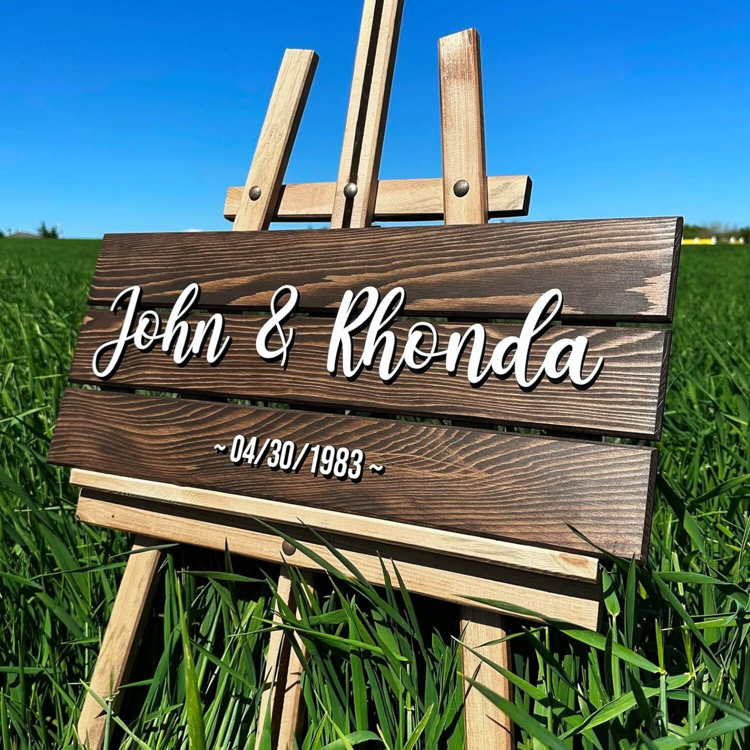 Personalized Wooden Family Name Sign for Home Decor