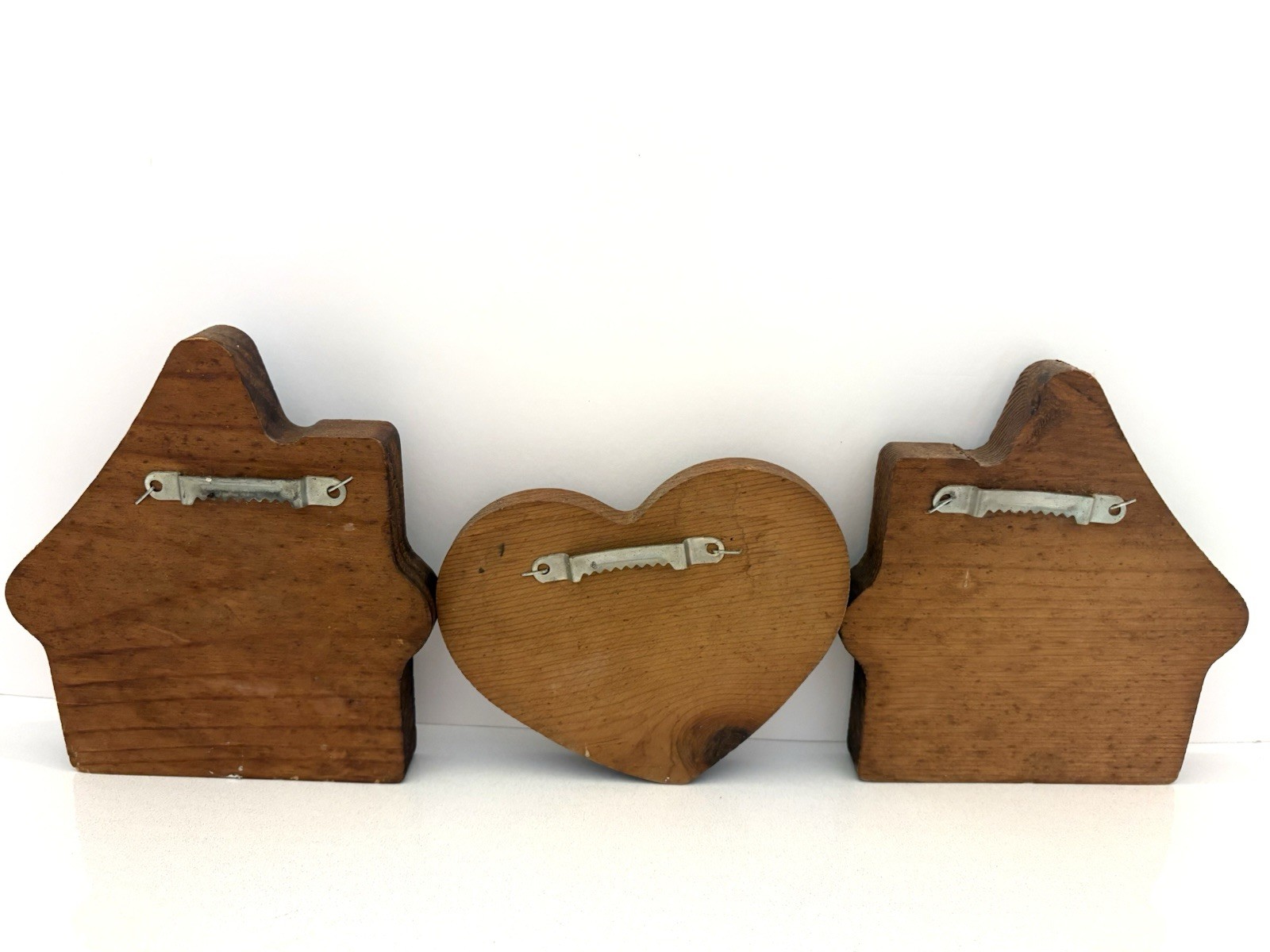 Vintage Wall Decor “Home Sweet Home” Wooden Houses Heart Country Cottage Core