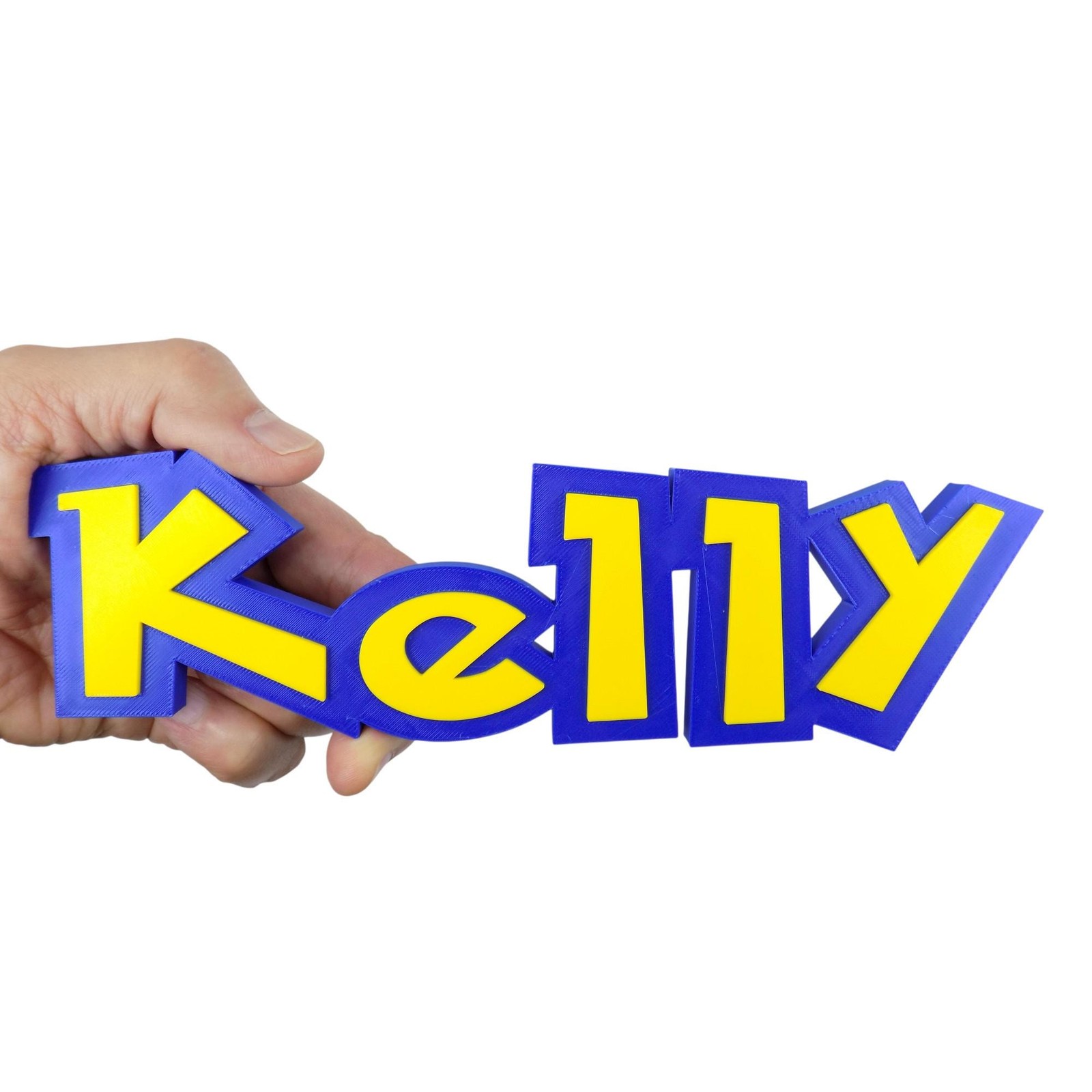 Personalized Pokémon‑Style Name Sign – Custom 3D Printed Kids Room Decor, Gamer