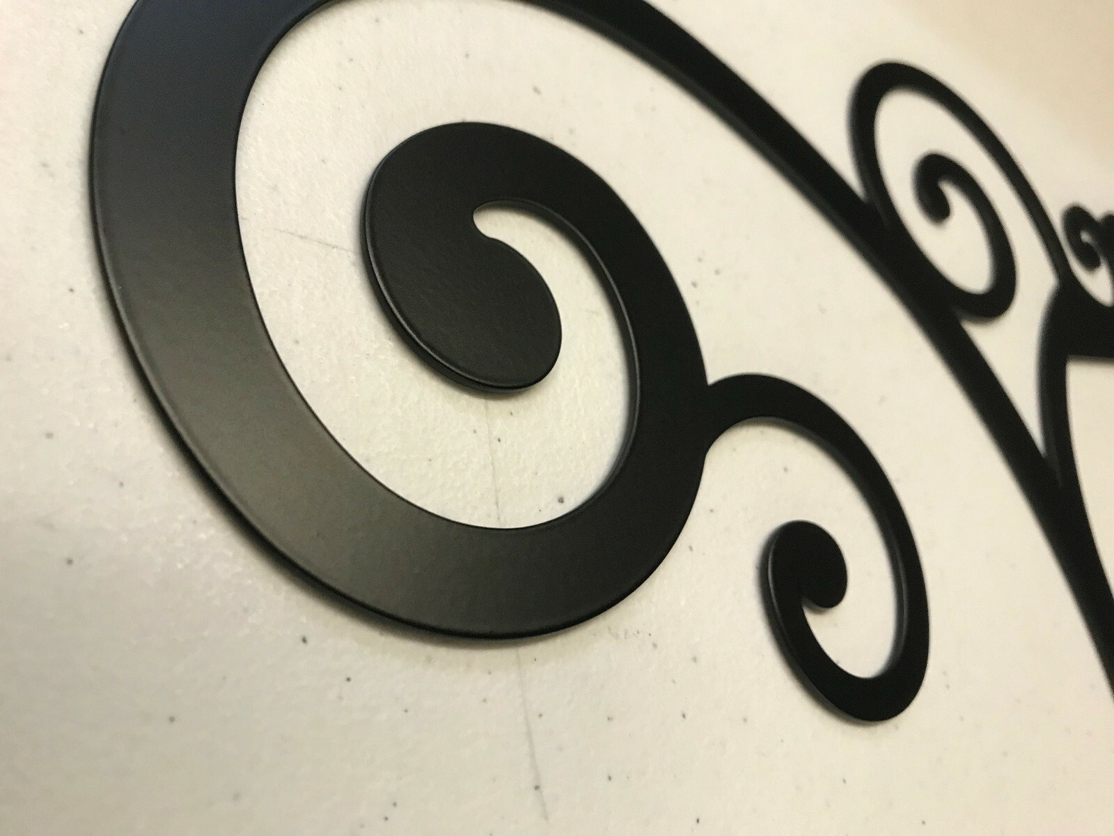Iron Letter M Monogram Door Wall Decoration Plaque Metal Art Initial 2mm thick