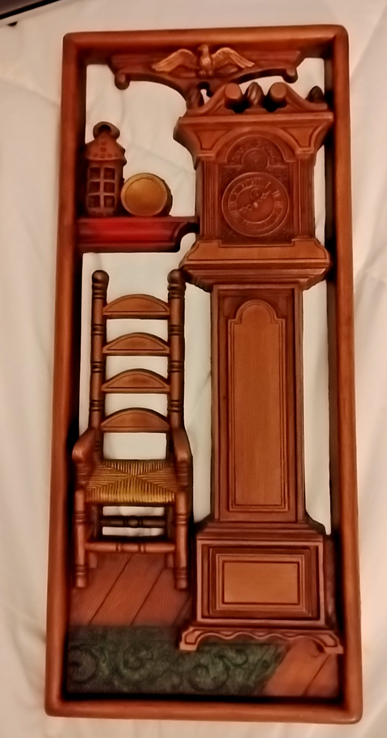 Vintage Multi Products 3D Colonial Theme Wall Plaque Hanging