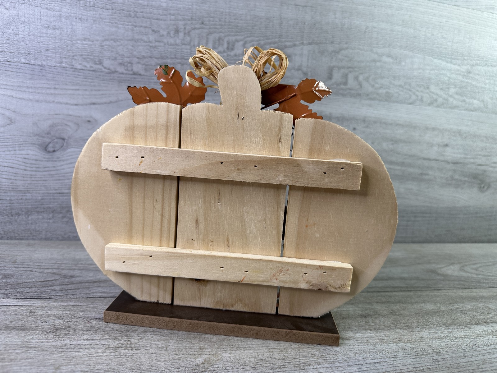 Rustic “Thankful” Pumpkin Sign Fall Autumn Thanksgiving Home Decor Freestanding