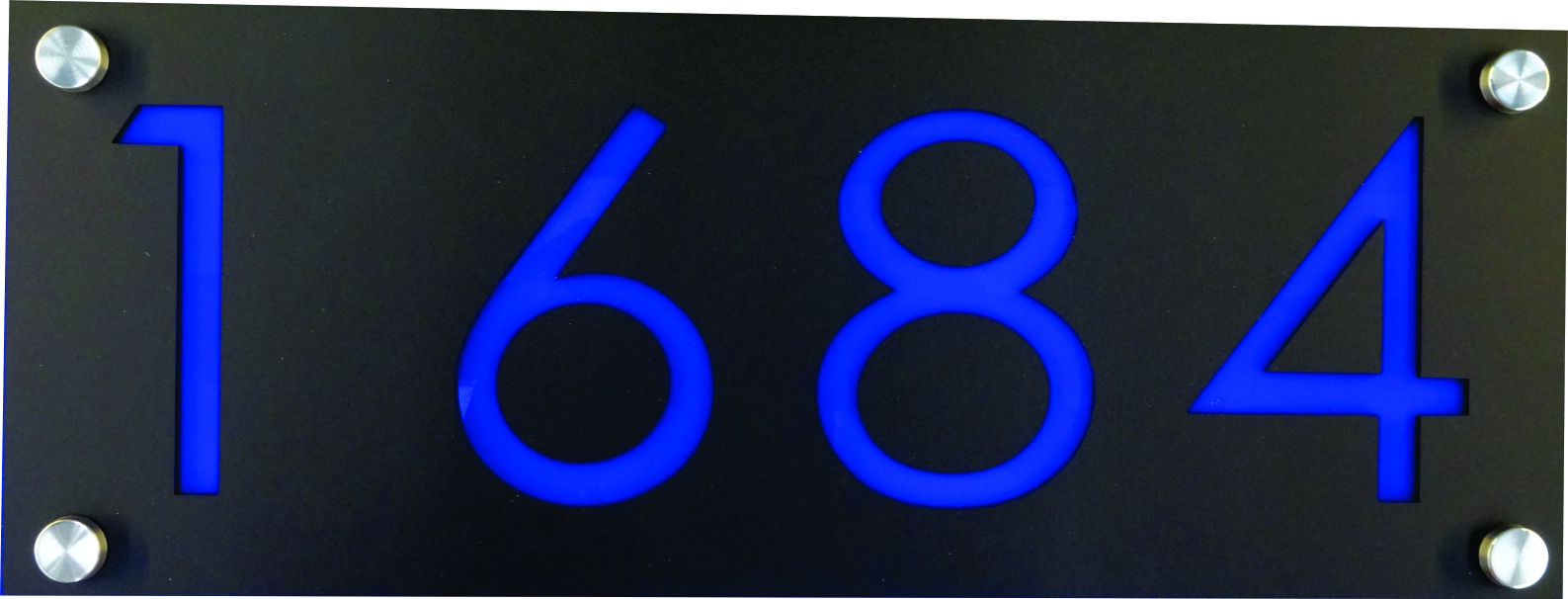House Address, Modern House Numbers, Acrylic Colors, Business Address Horizontal