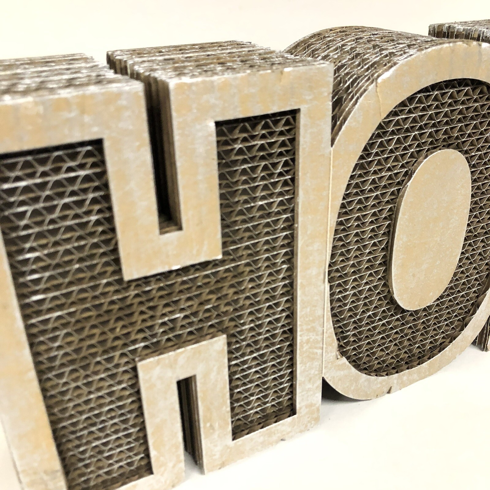 LED Light Paper Marquee Letter Decor HOME big 3D Display Brown Battery Operated