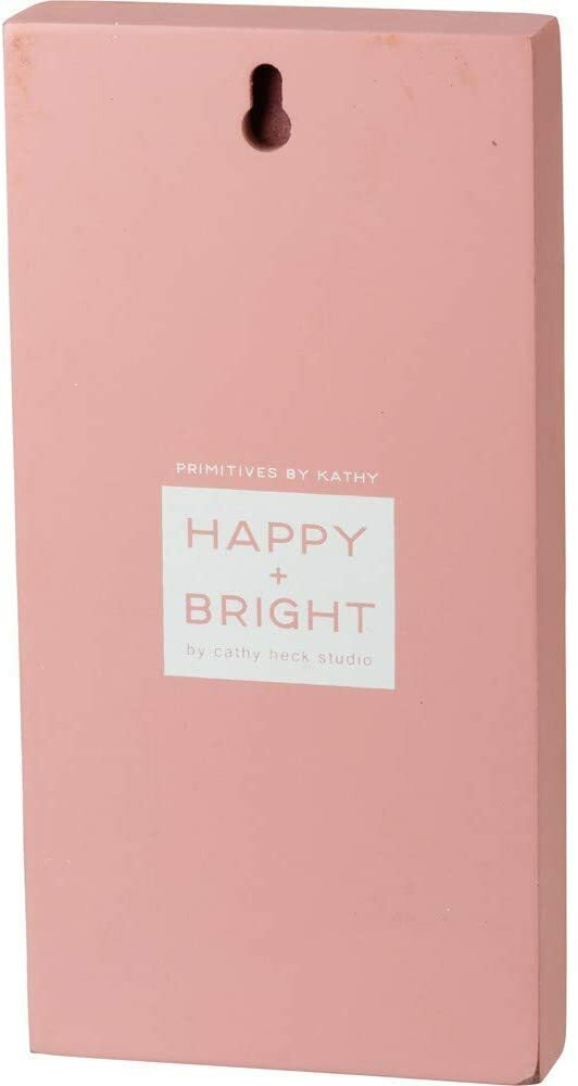 Primitives by Kathy Block Sign She Leaves a Little Bit of Sparkle Glitter Pink