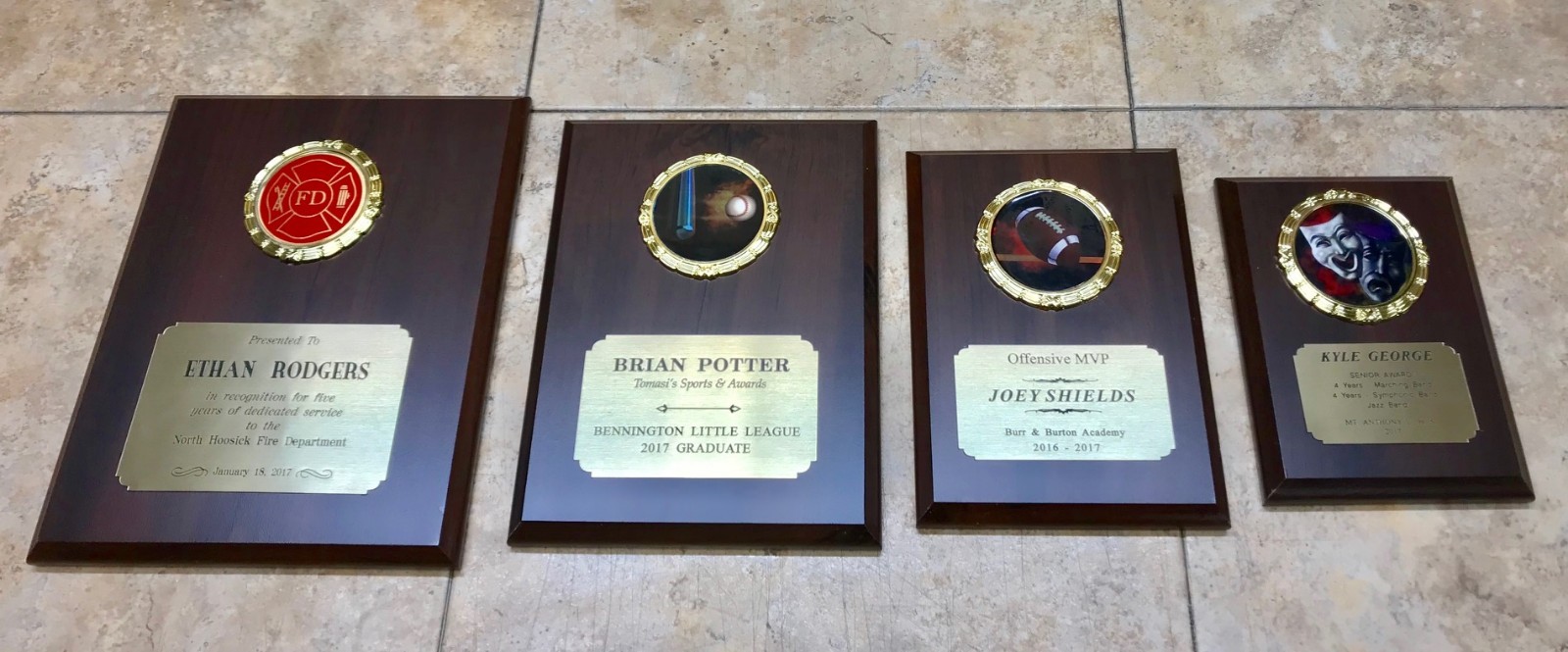 PERSONALIZED PLAQUE RECOGNITION AWARD (4×6, 5X7, 6X8, 7X9) TROPHY