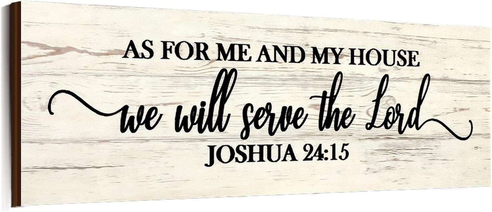 Christian Wall Art Decor, As for Me and My House We Will Serve the Lord Woode…