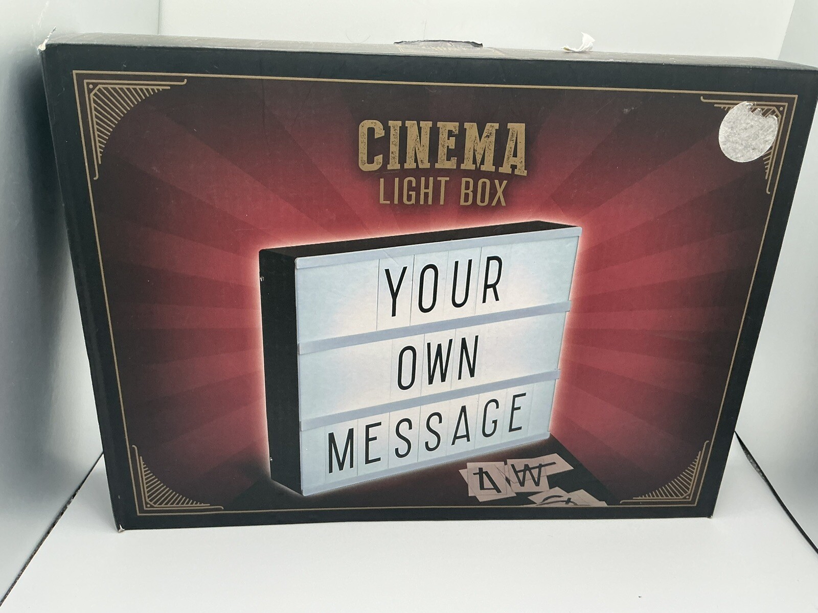 Cinema Light Box, Make Your Own Personal Messages with Movie Style Magic.