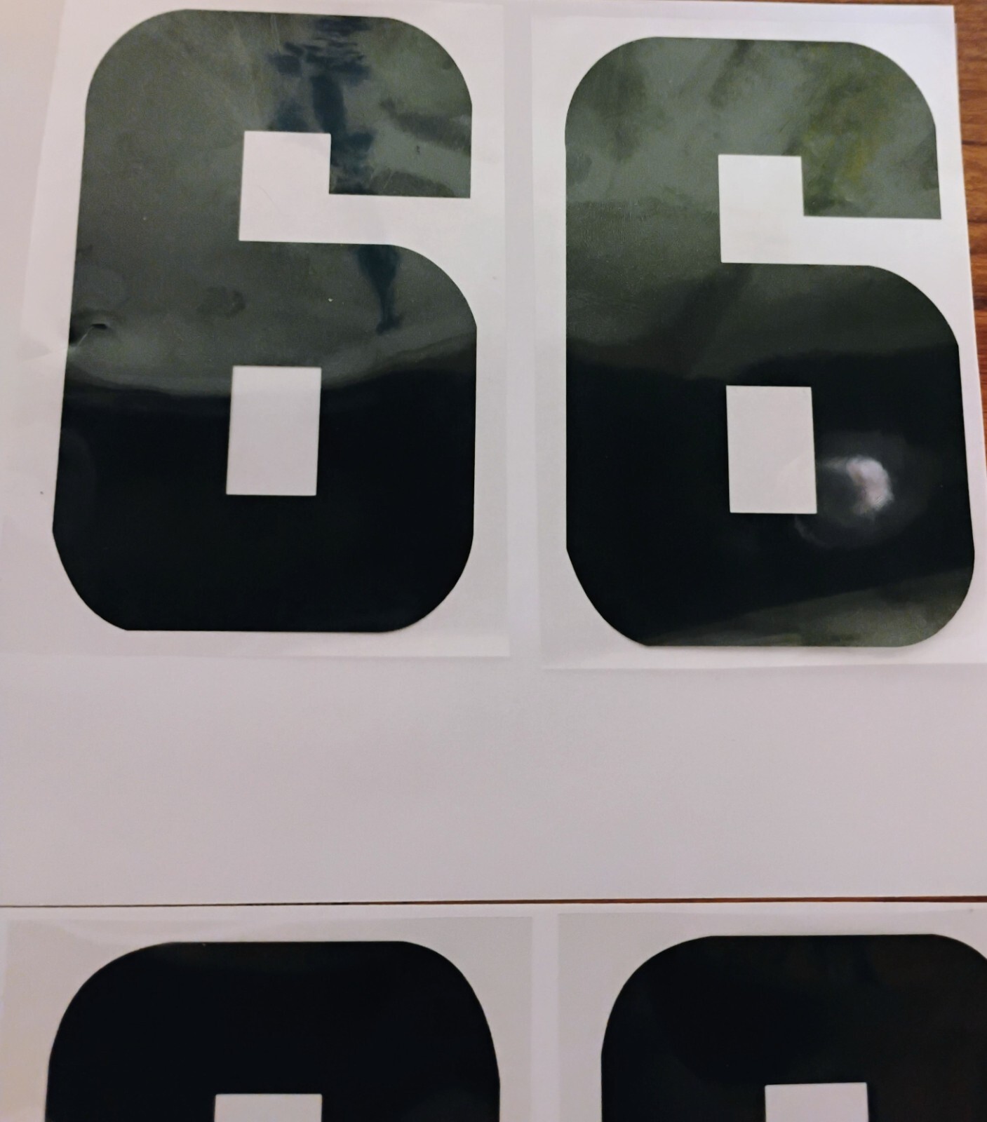 6″ Permanent Vinyl Adhesive Numbers- 6 Colors Available