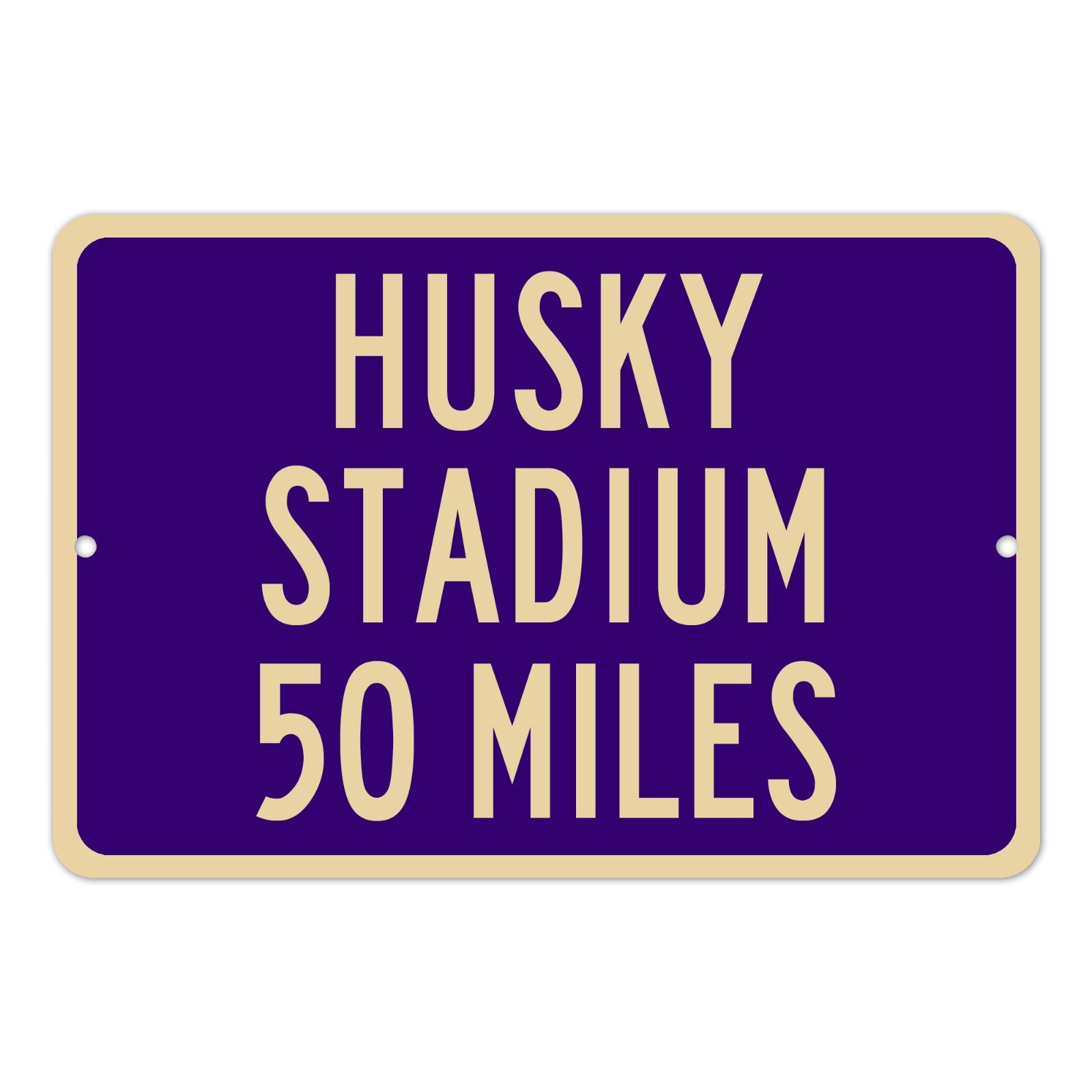 Husky Stadium Custom Distance Mileage Sign Washington Huskies Football Fan Gift
