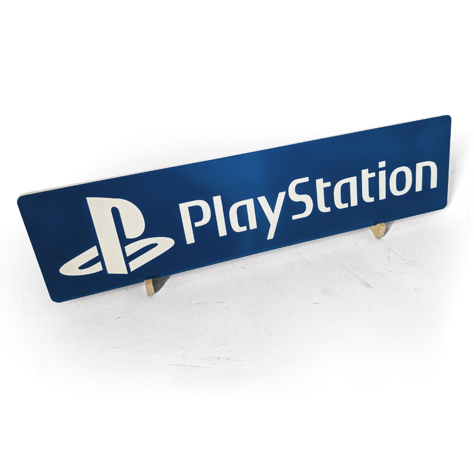 Large Engraved PlayStation Logo Video Game Wall Art Collectable Sign