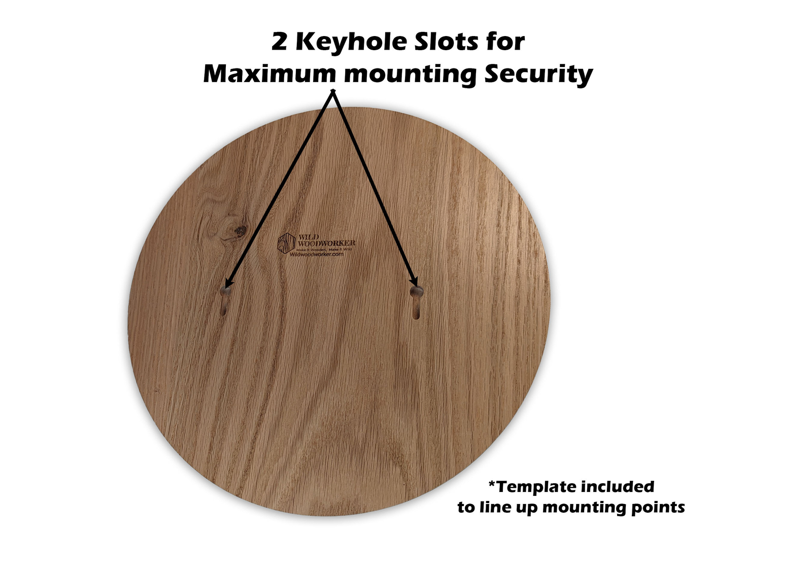 Premium Circular Red Oak Plaque – Versatile Round Wooden Blank
