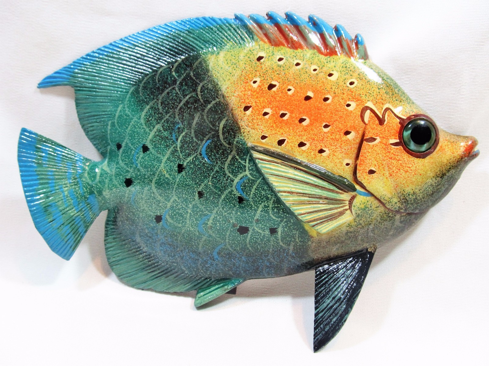 Tropical Reef Fish Yellowhead Wrasse Sea Life Wall Art decor 8″(TF8-2)