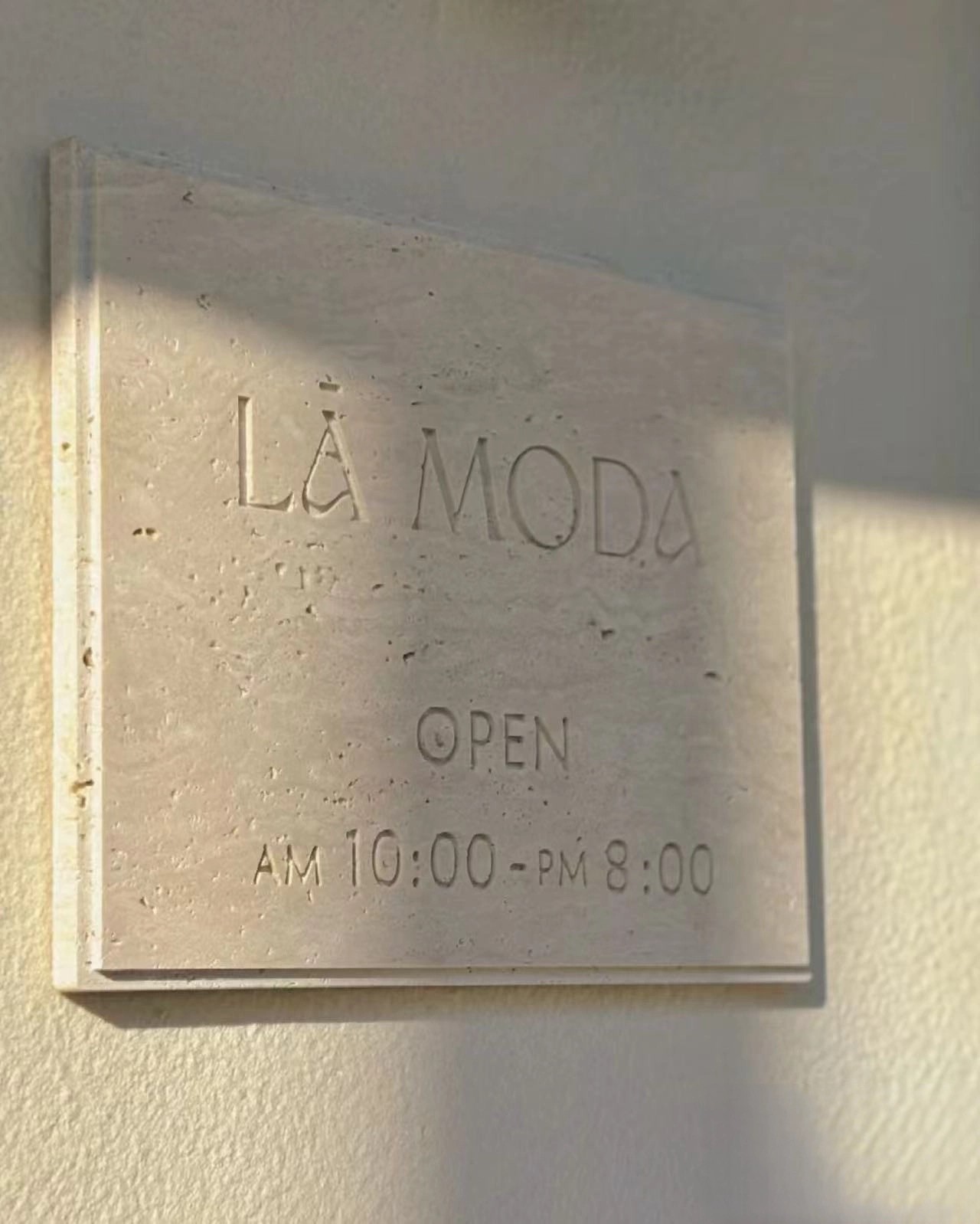 Travertine Rectangle Personalized Door Sign Customize Doorplate for House Store