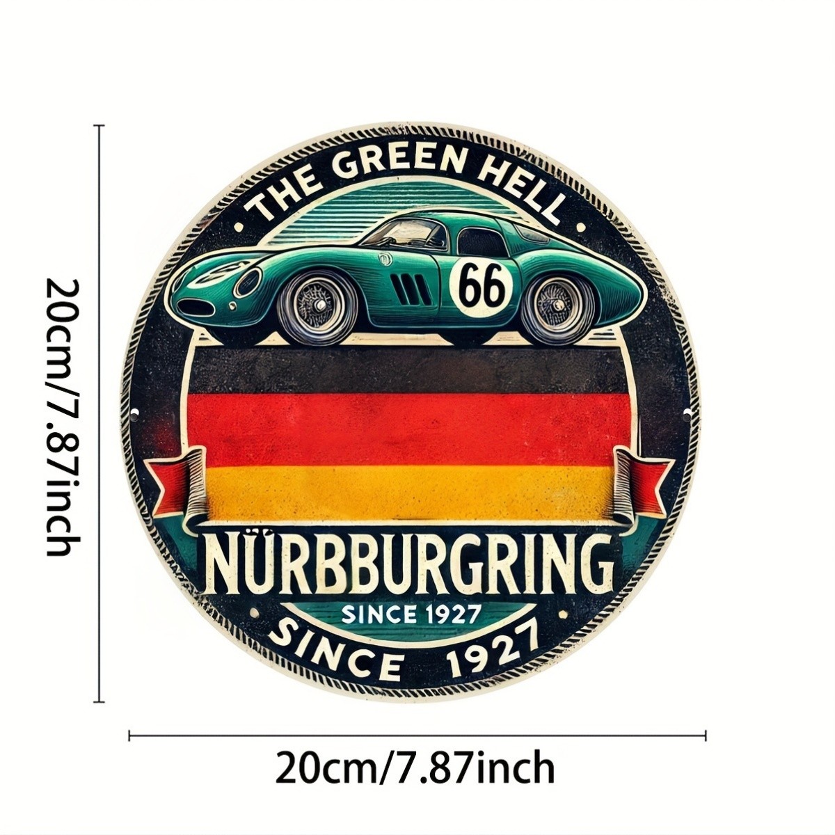 Tin Metal Signs 8×8 inches (20x20cm) Green Hell Sign, Vintage Wall Art, Unique