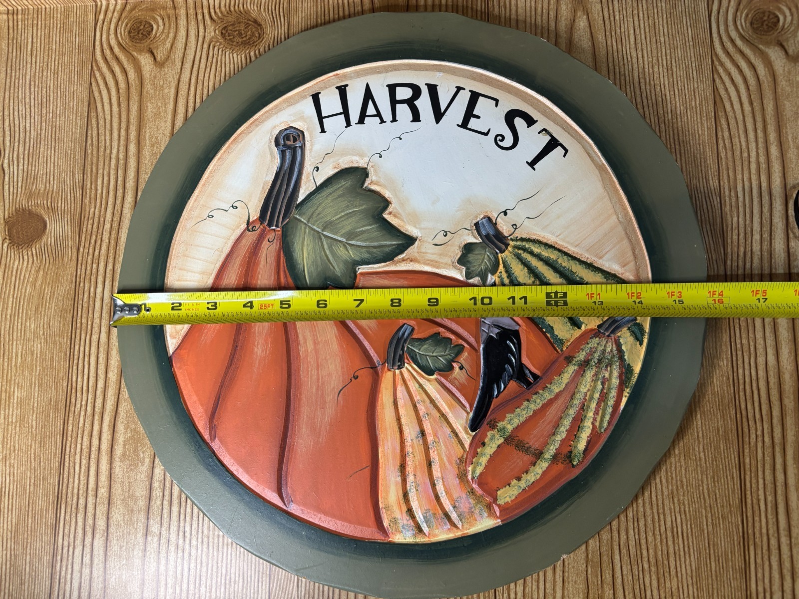 Hand Painted Wooden “Harvest” Sign