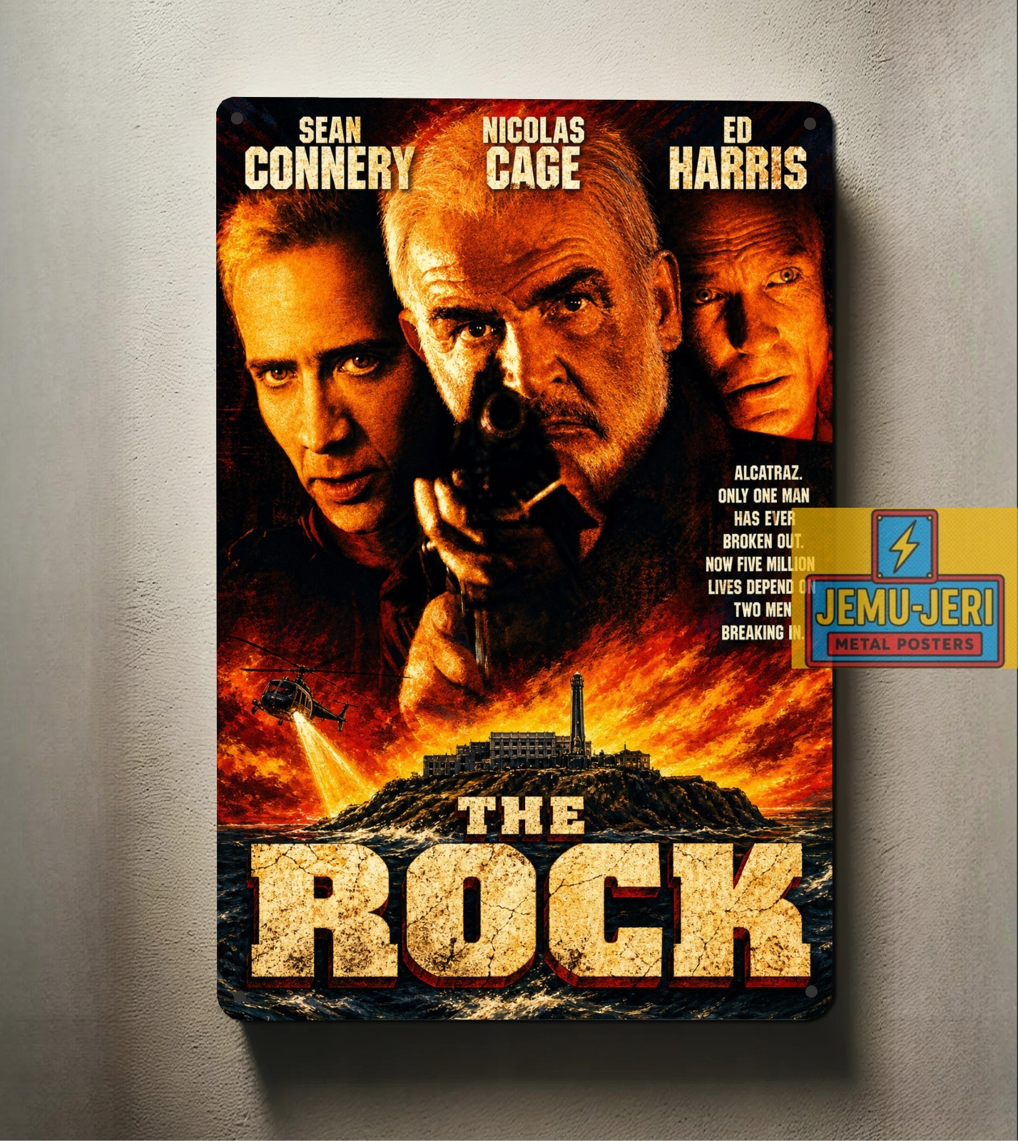 The Rock Sean Connery Movie Metal Poster Sign Size 8*12inch