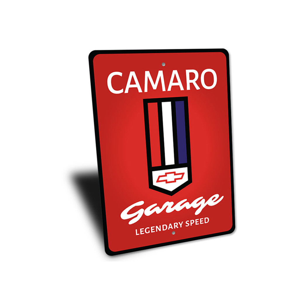 Chevy Camaro Garage Metal Sign Car Chevrolet Parking Racing Classic Wall Art
