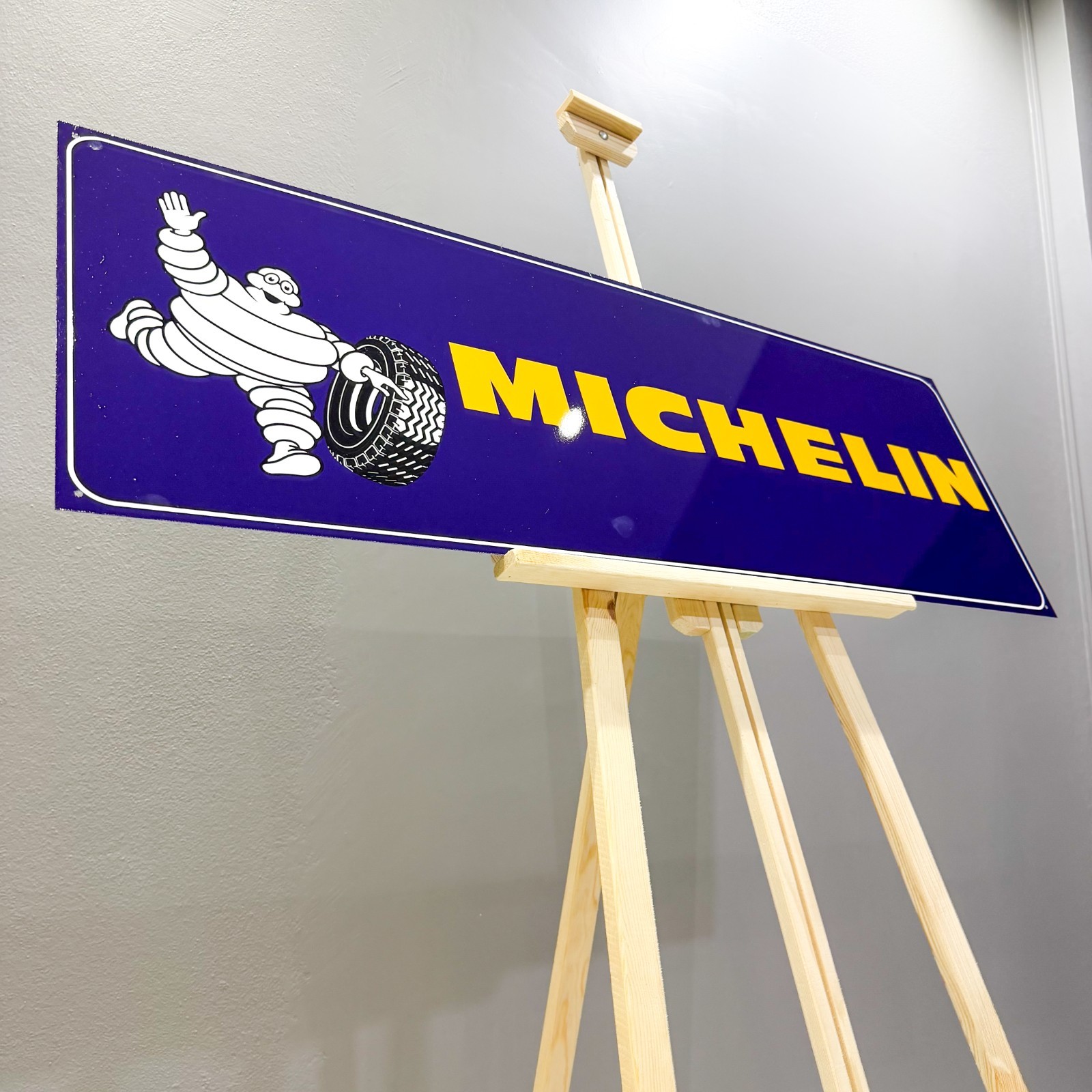 Michelin Bibendum – Tire Advertising Heavy Metal Sign–118 × 40 cm – 46.5” × 15.7