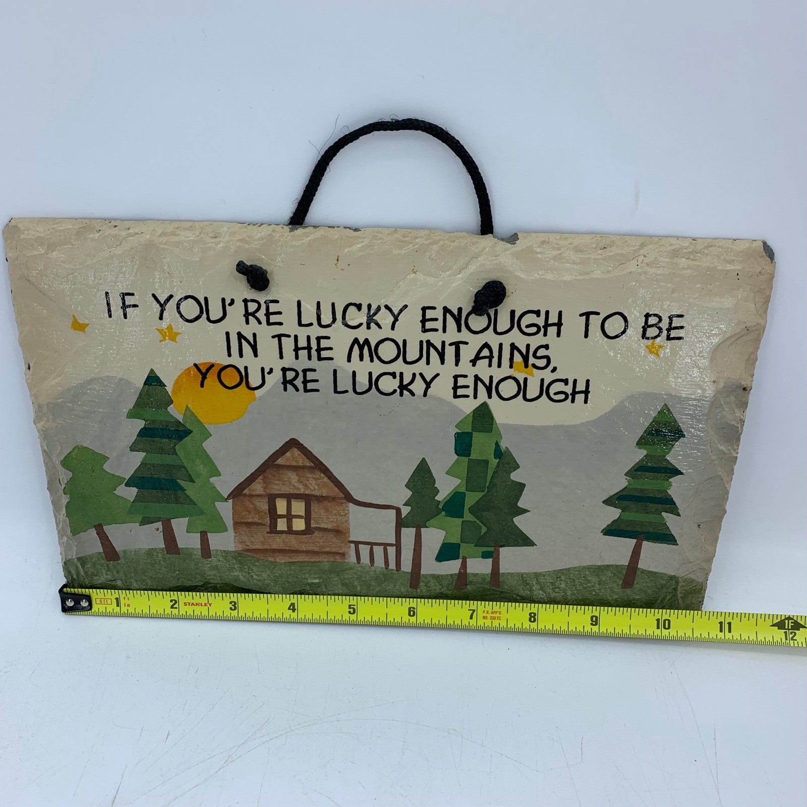 Rustic Mountain Cabin Core Gorp Natural Hanging Wall Plaque Sign Granola Girl