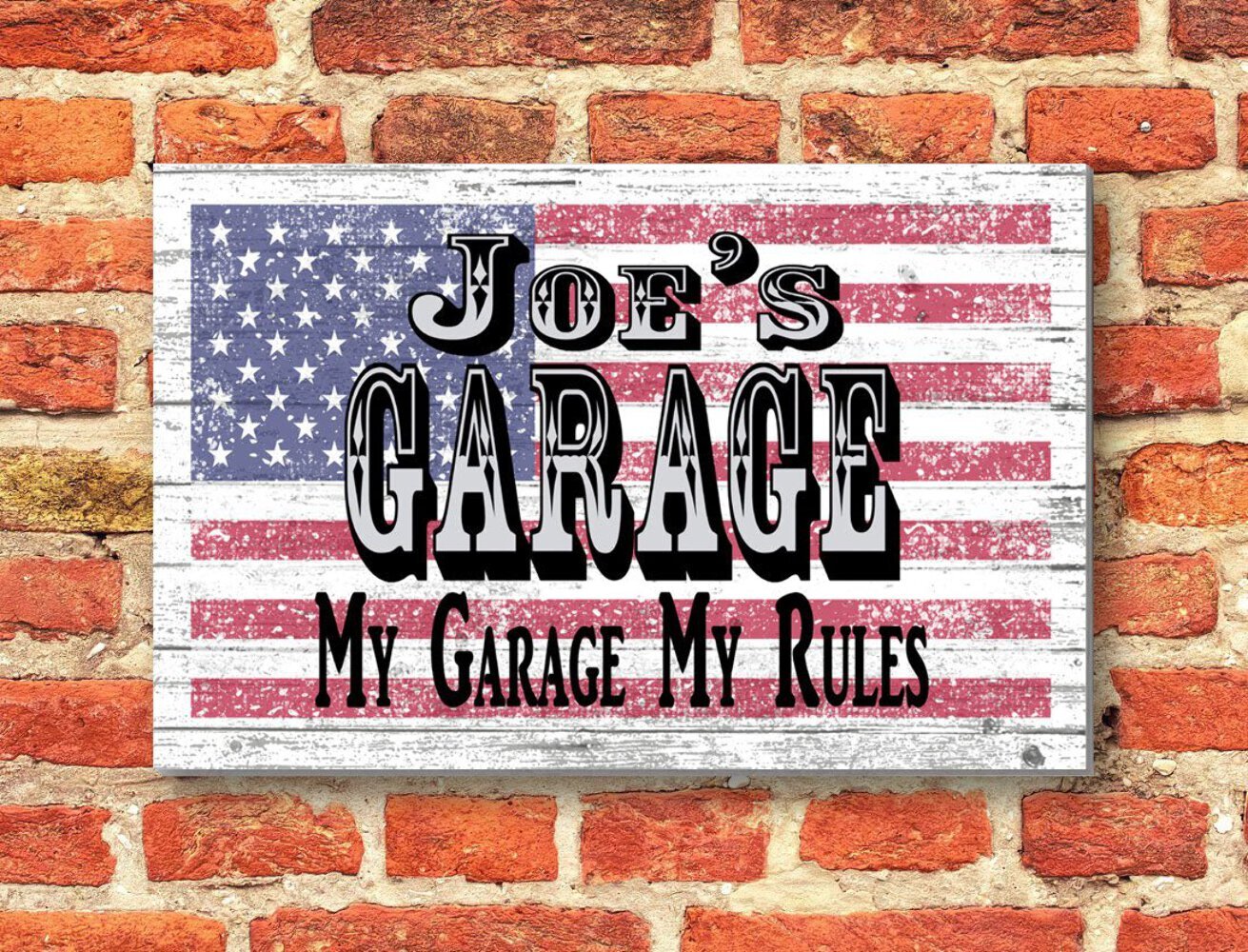 Custom Garage Sign PERSONALIZED Man Cave Decoration For Him Husband Father Dad