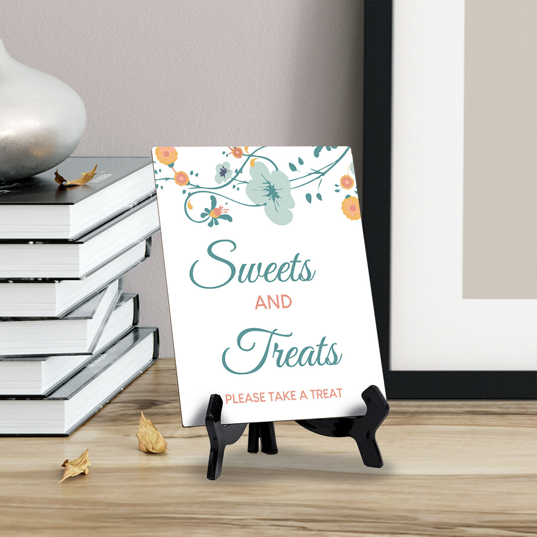 Signs ByLITA Sweets And Treats Please Take A Treat 6×8″ Table Sign
