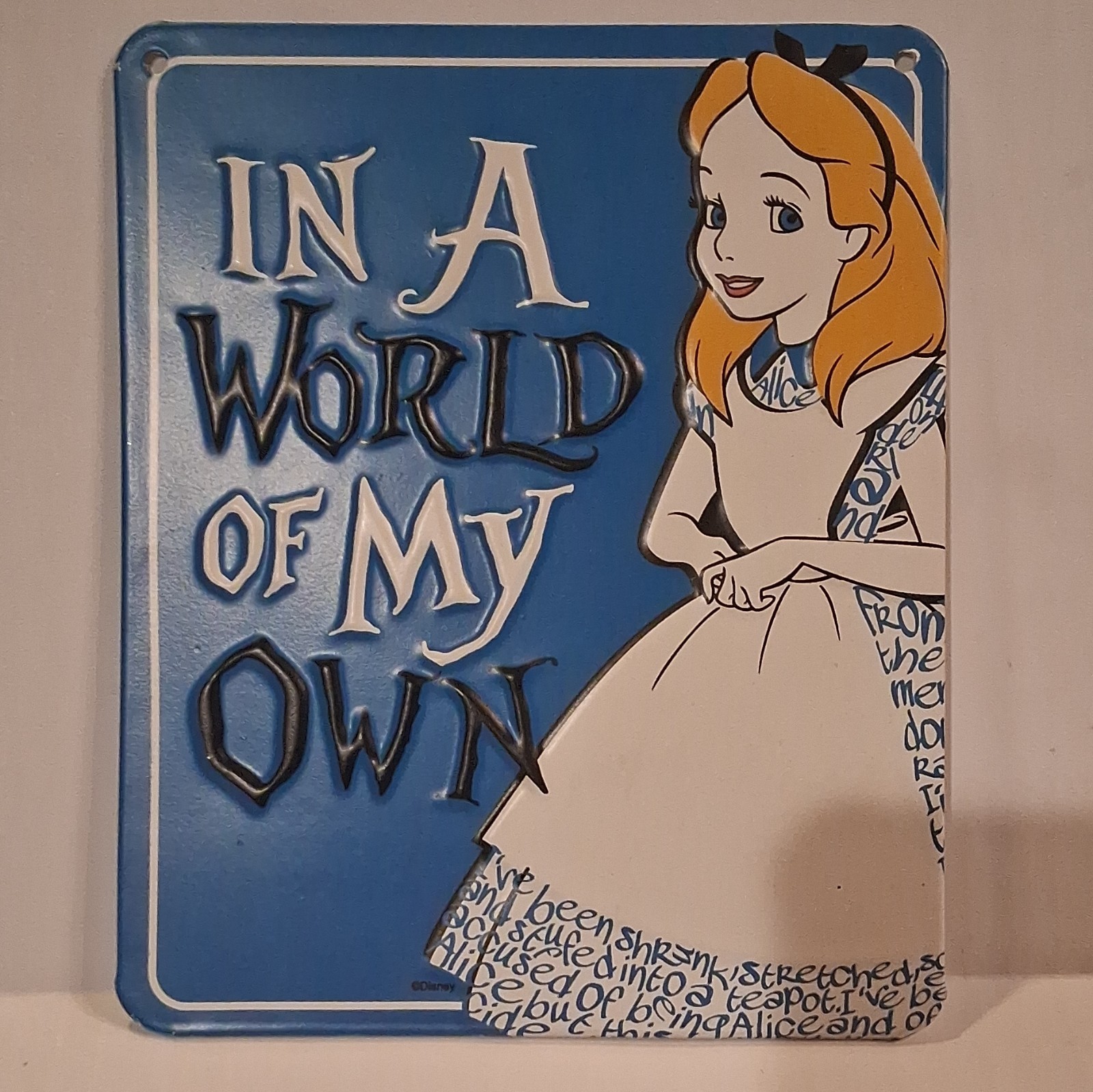 Disney Alice In Wonderland 6×7 Open Roads Brand In A World Of My Own